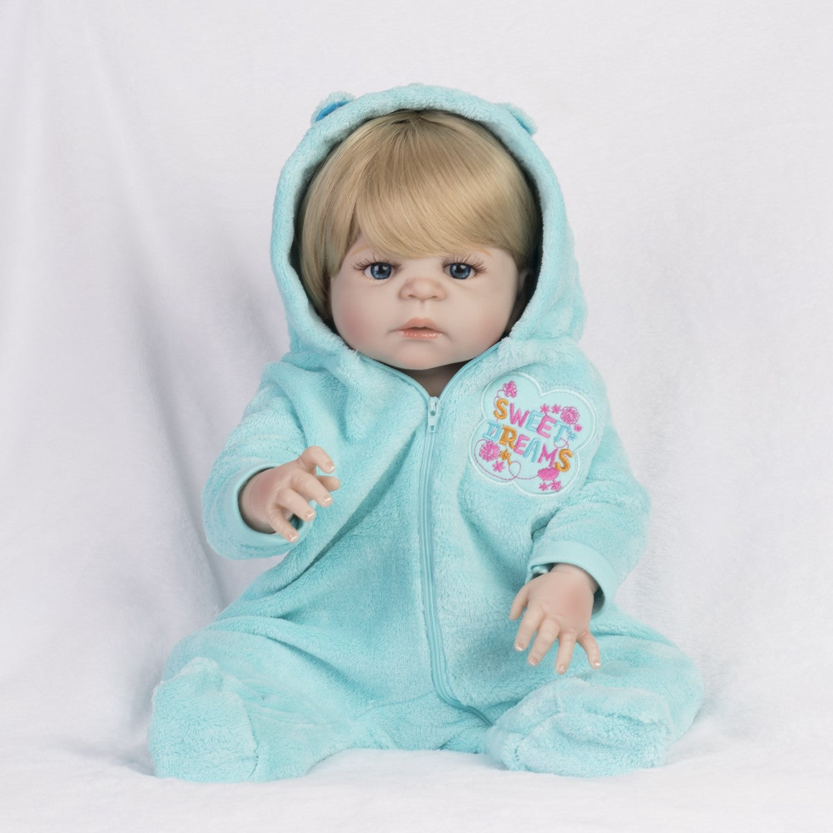 22'' Waterproof Twins Reborn Baby Dolls Full Body Vinyl Silicone Boy Girl Gifts
