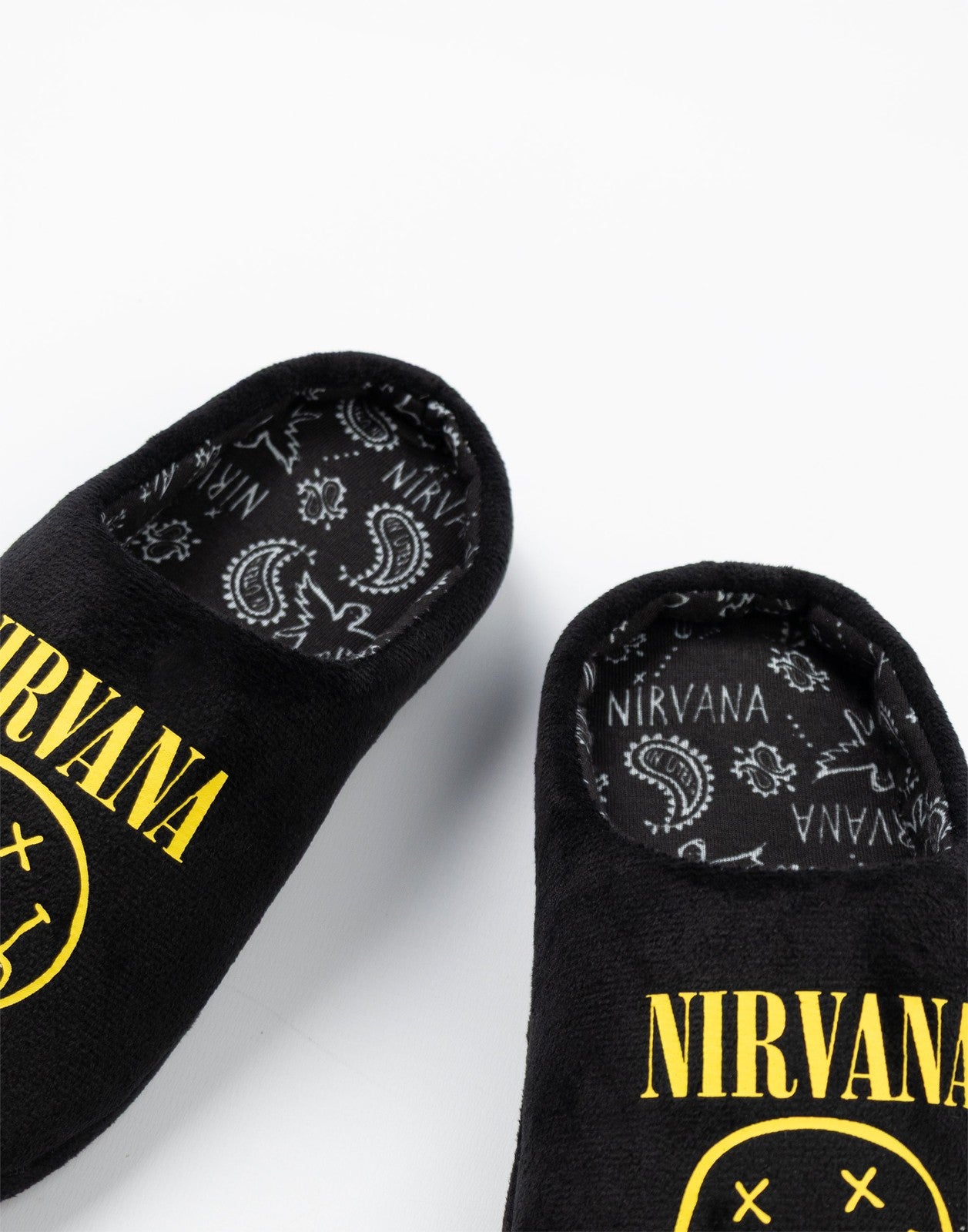 Nirvana Mule Slippers | Unisex Kids Black | Official Merch