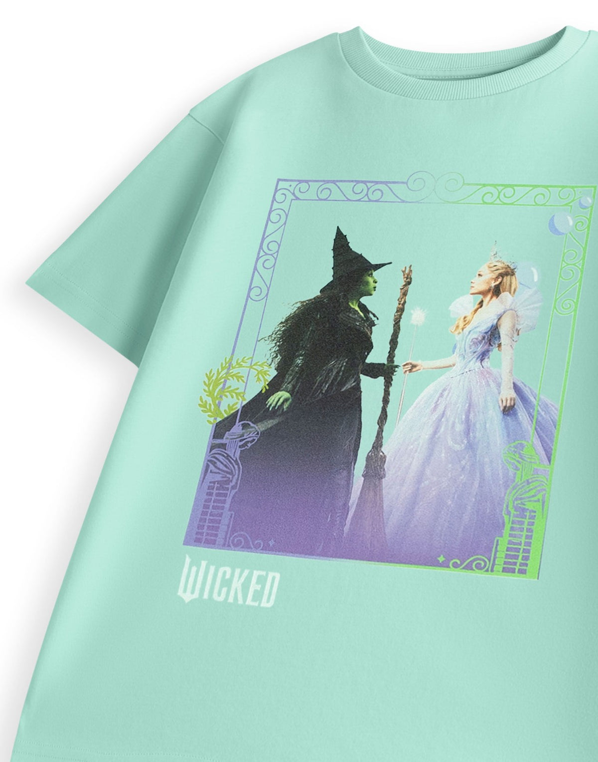 Wicked Short Sleeved T-Shirt | Girls Light Blue | Official Merch