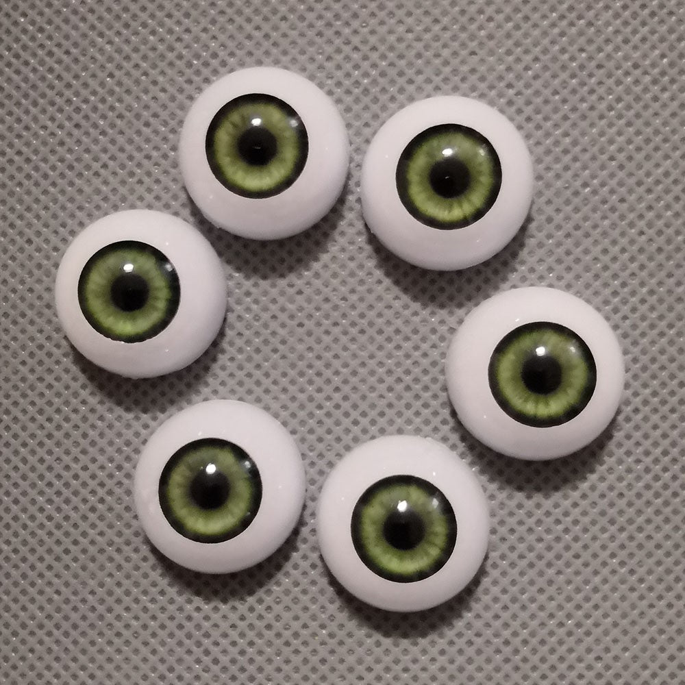 10 Pairs Half Round Acrylic Eyes Eyeballs for Reborn Baby Dolls Kit DIY Repair