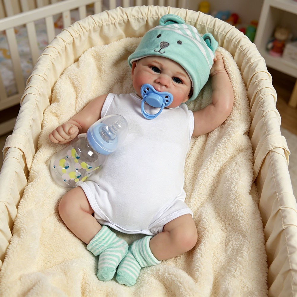 16" Reborn Baby Dolls Boy Vinyl Silicone Handmade Realistic Newborn Doll Gift UK