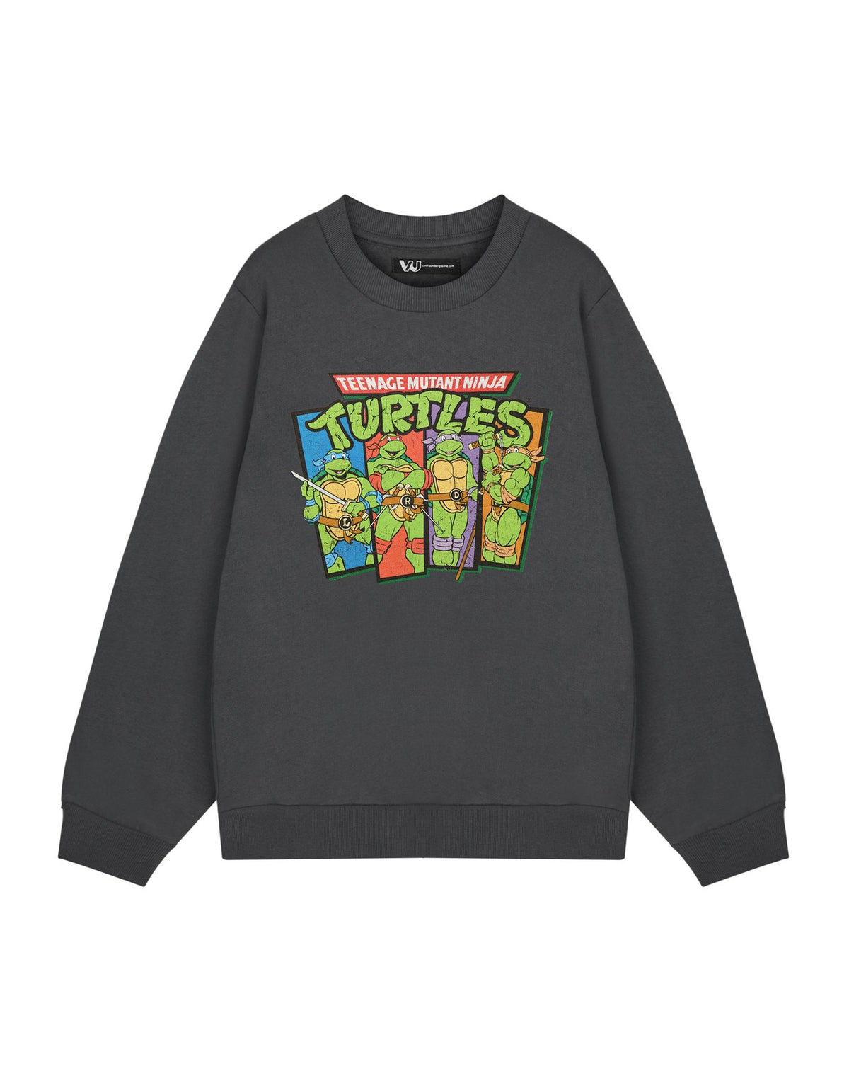 Teenage Mutant Ninja Turtles Sweatshirt | Mens Charcoal | Official Merch