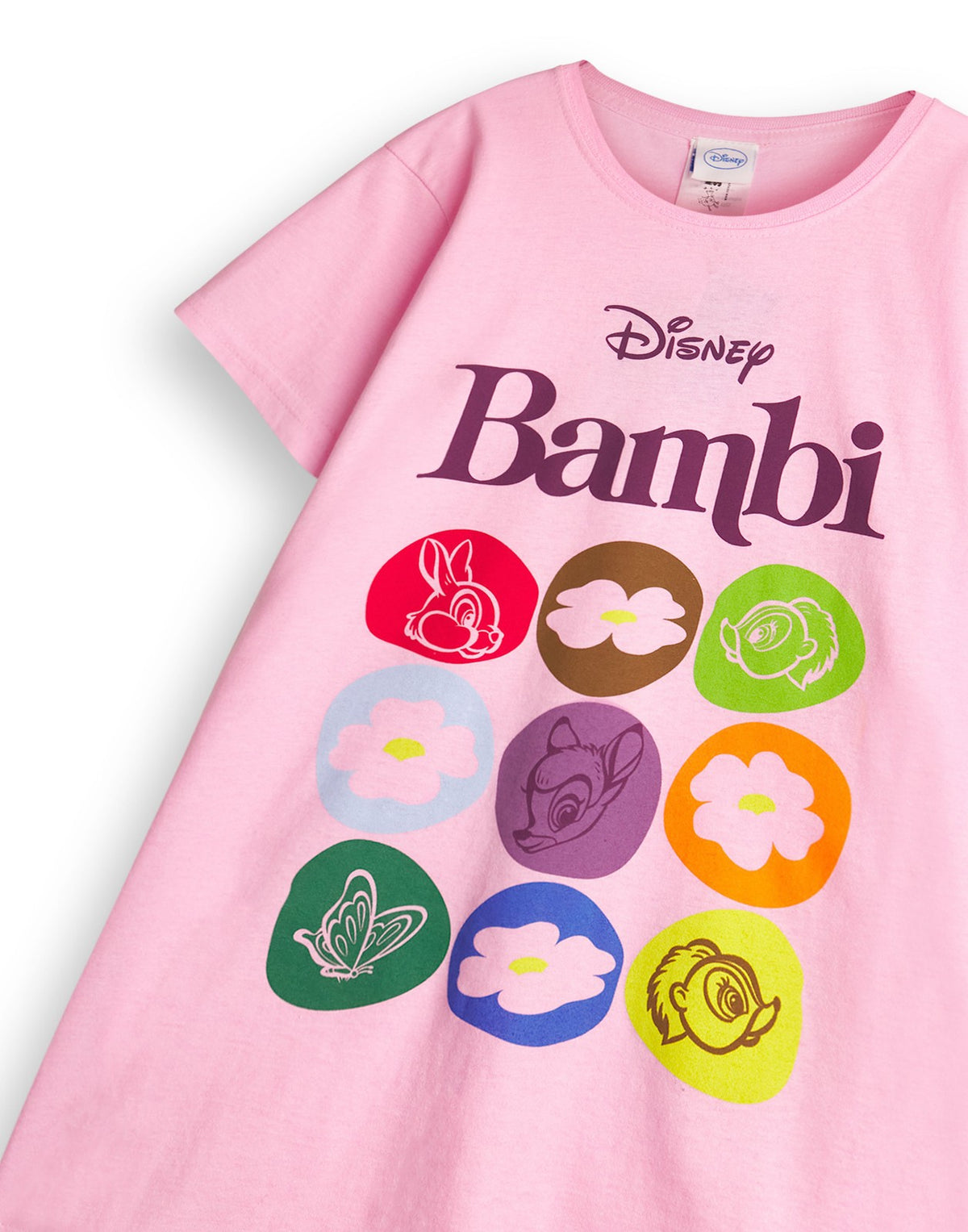Disney Short Sleeved T-Shirt | Girls Pink | Official Merch