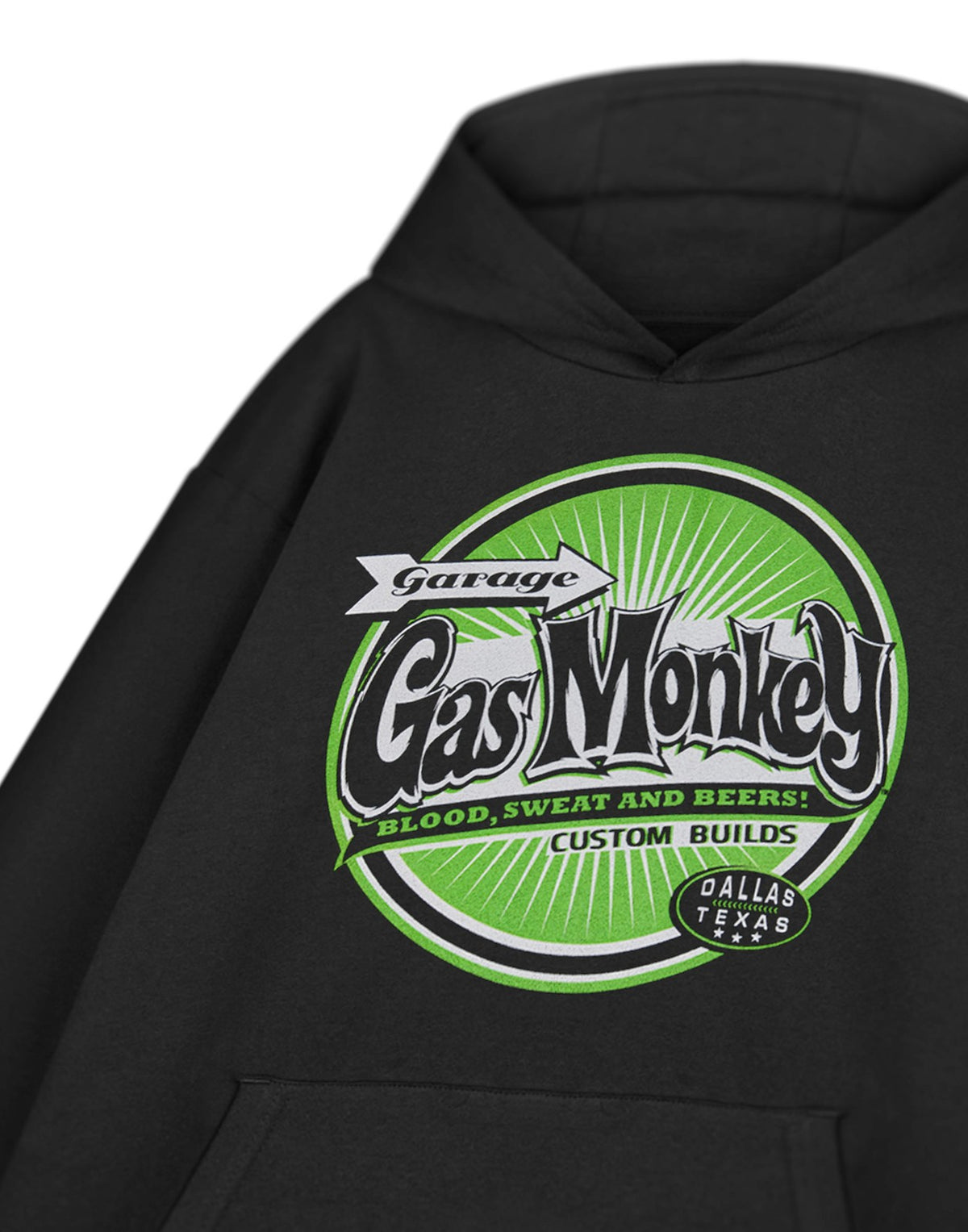 Gas Monkey Garage Hoodie | Mens Black | Official Merch