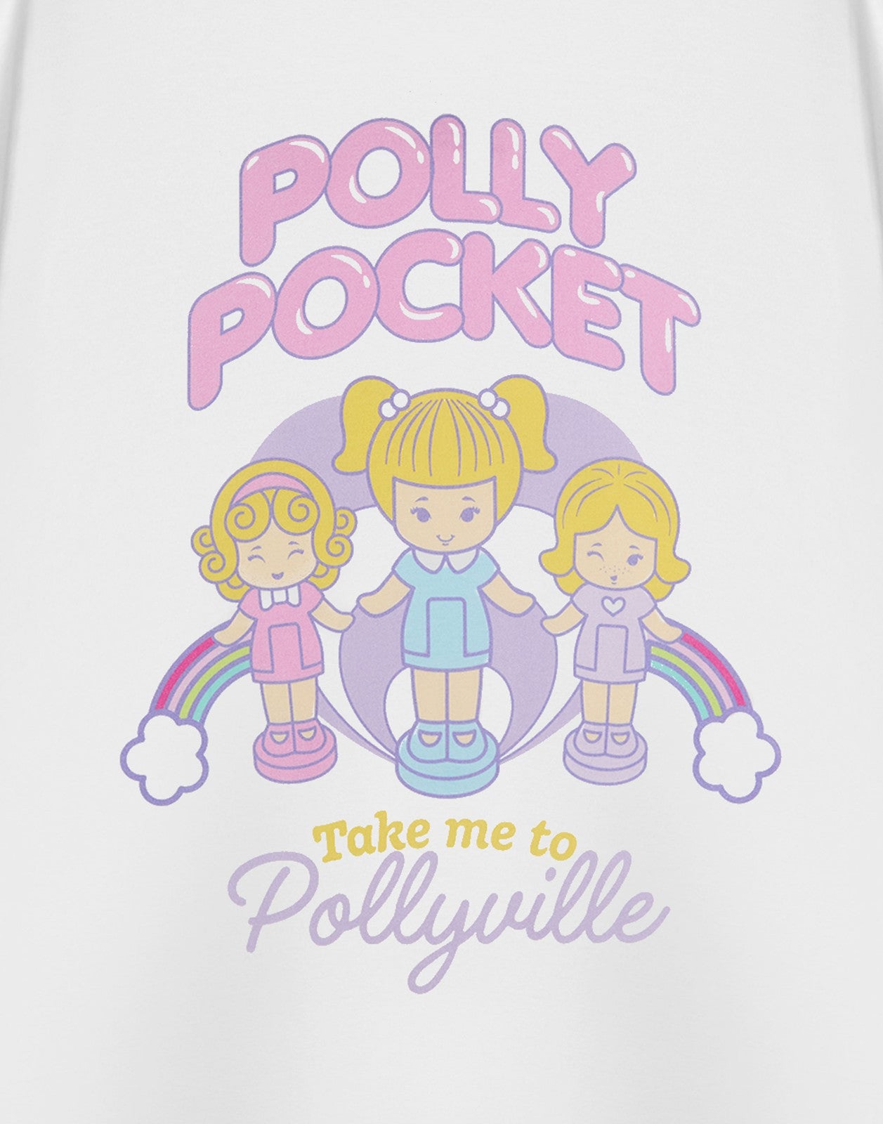 Polly Pocket Short Sleeved T-Shirt | Womens White | Official Merch