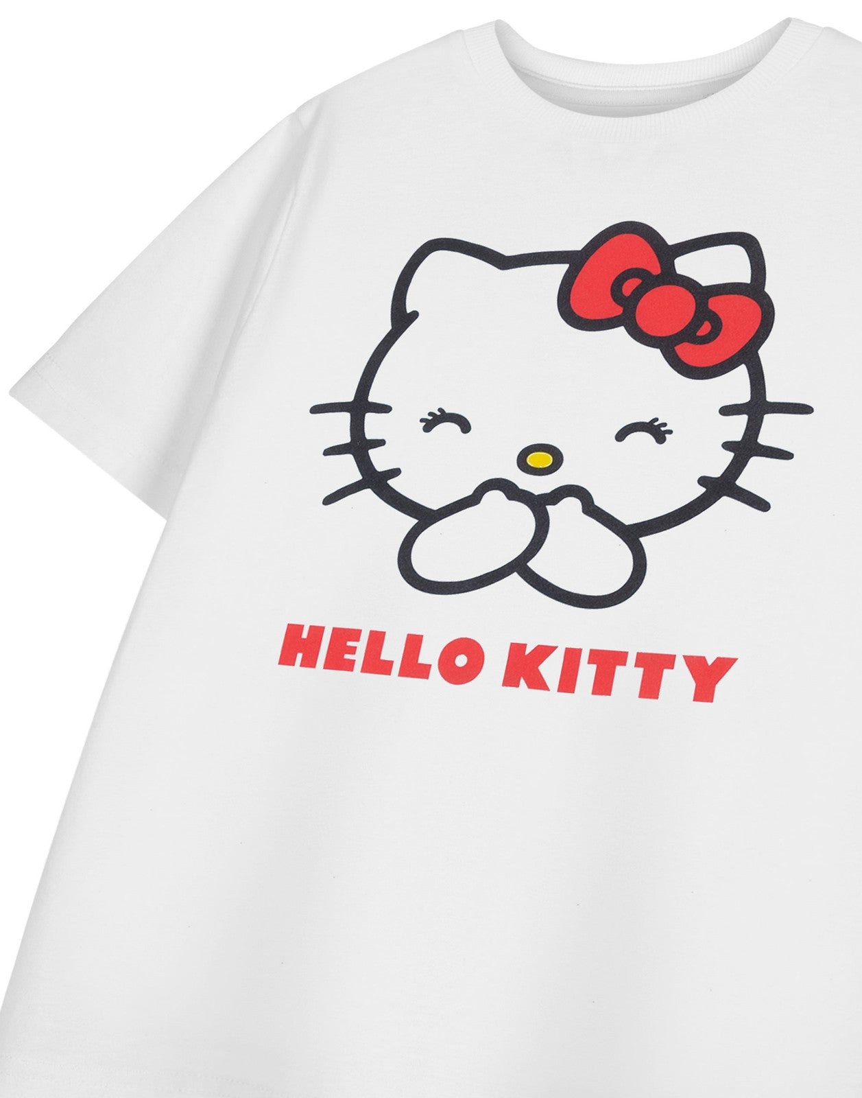 Hello Kitty Short Sleeved T-Shirt | Girls White | Official Merch
