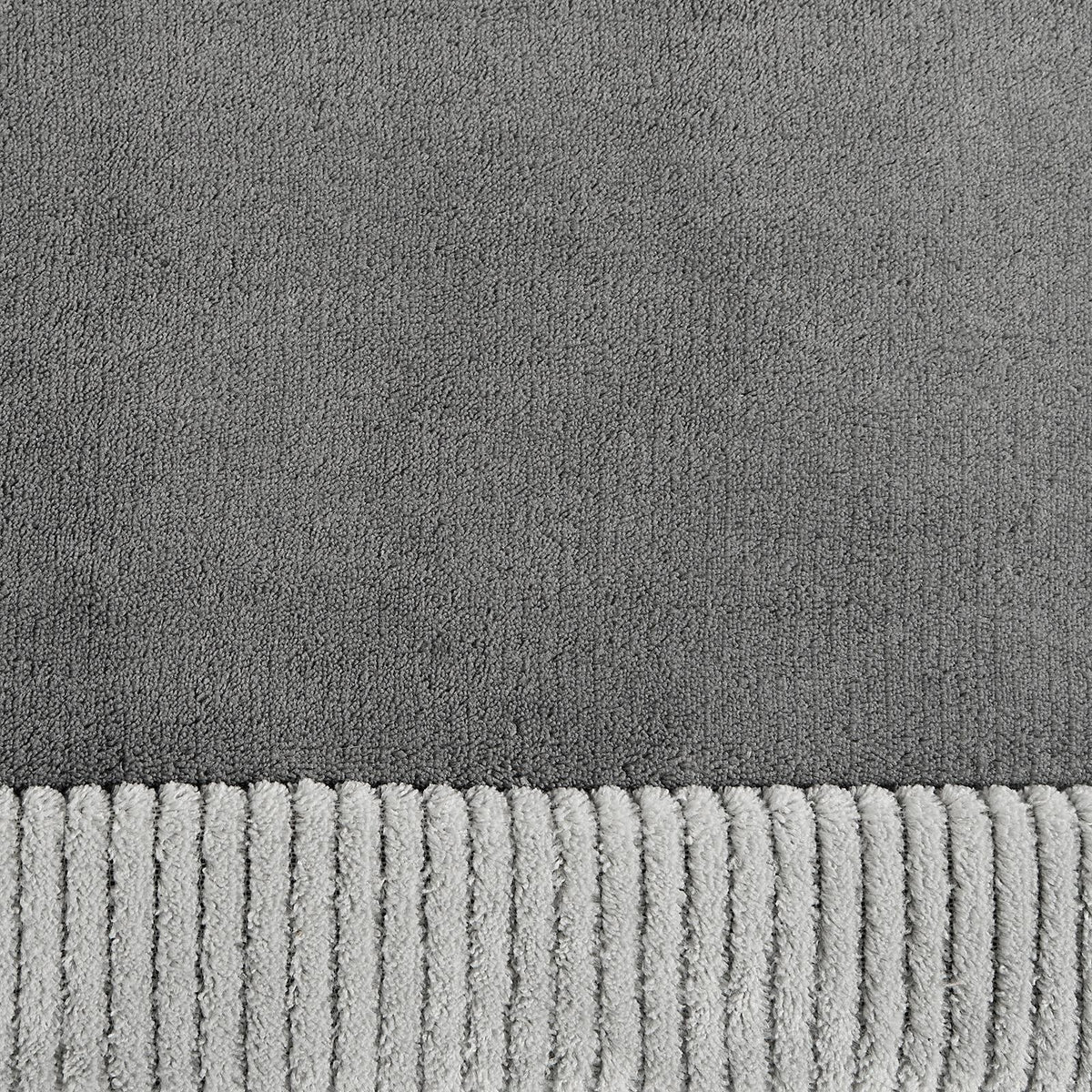 OHS Contrast Border Rug Non Slip Tufted Hallway Runner Floor Carpet
