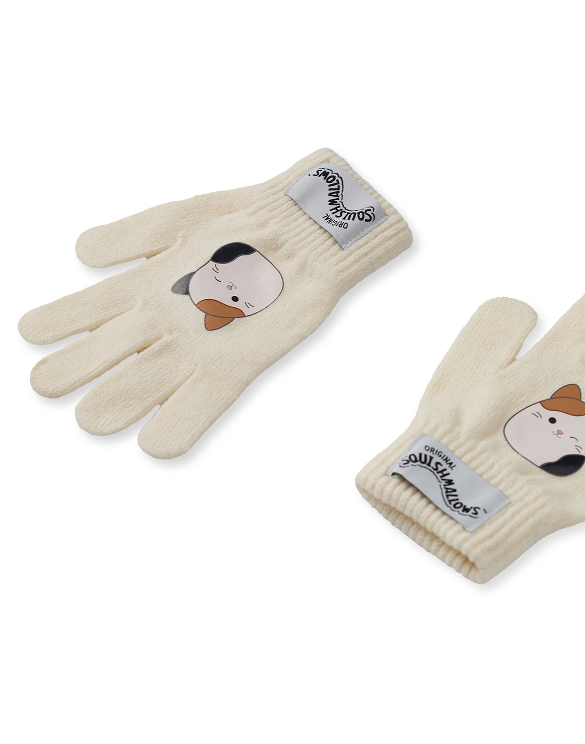 Squishmallows Beanie and Gloves Set | Girls Beige | Official Merch