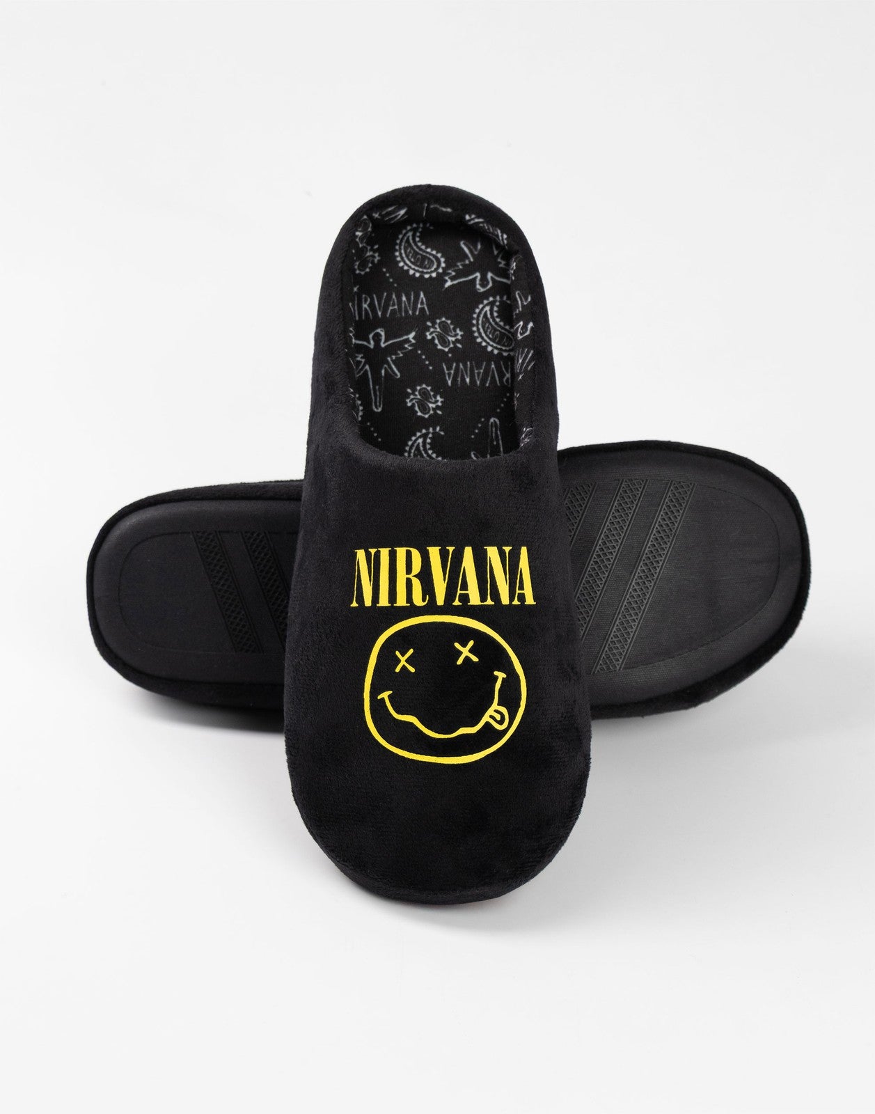Nirvana Mule Slippers | Unisex Black | Official Merch