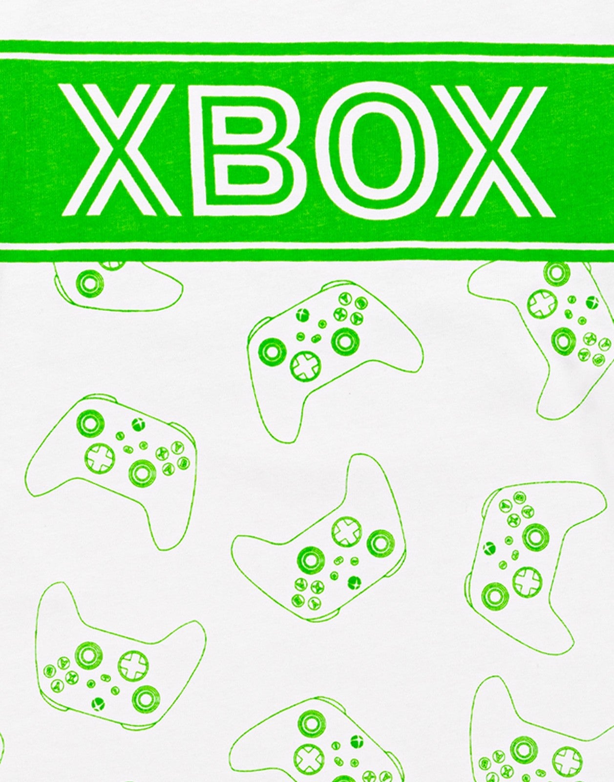 Xbox Long Sleeve Long Leg Pyjama Set | Unisex Kids White | Official Merch