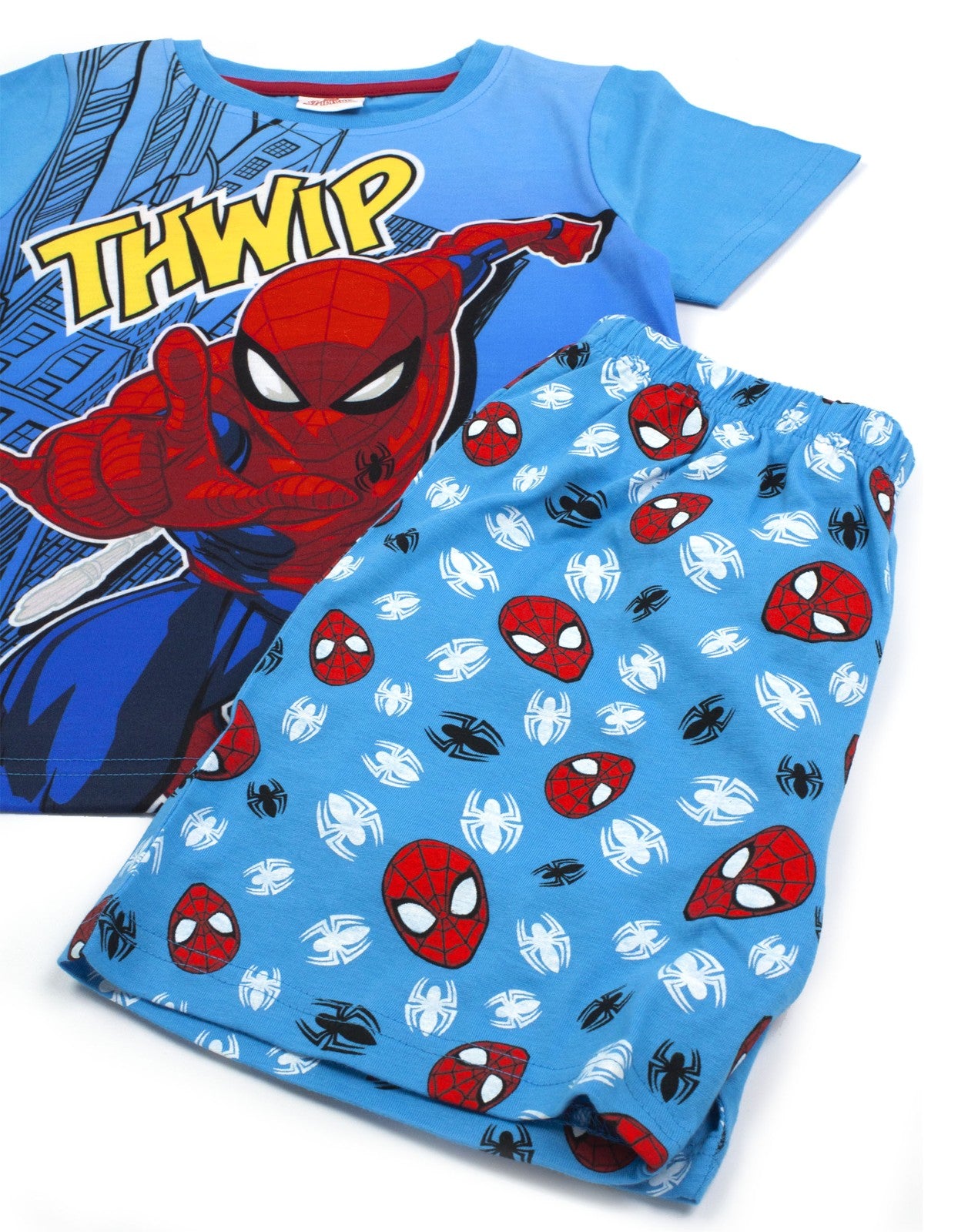 Marvel Short Sleeve Short Leg Pyjama Set | Boys Blue | Official Merch