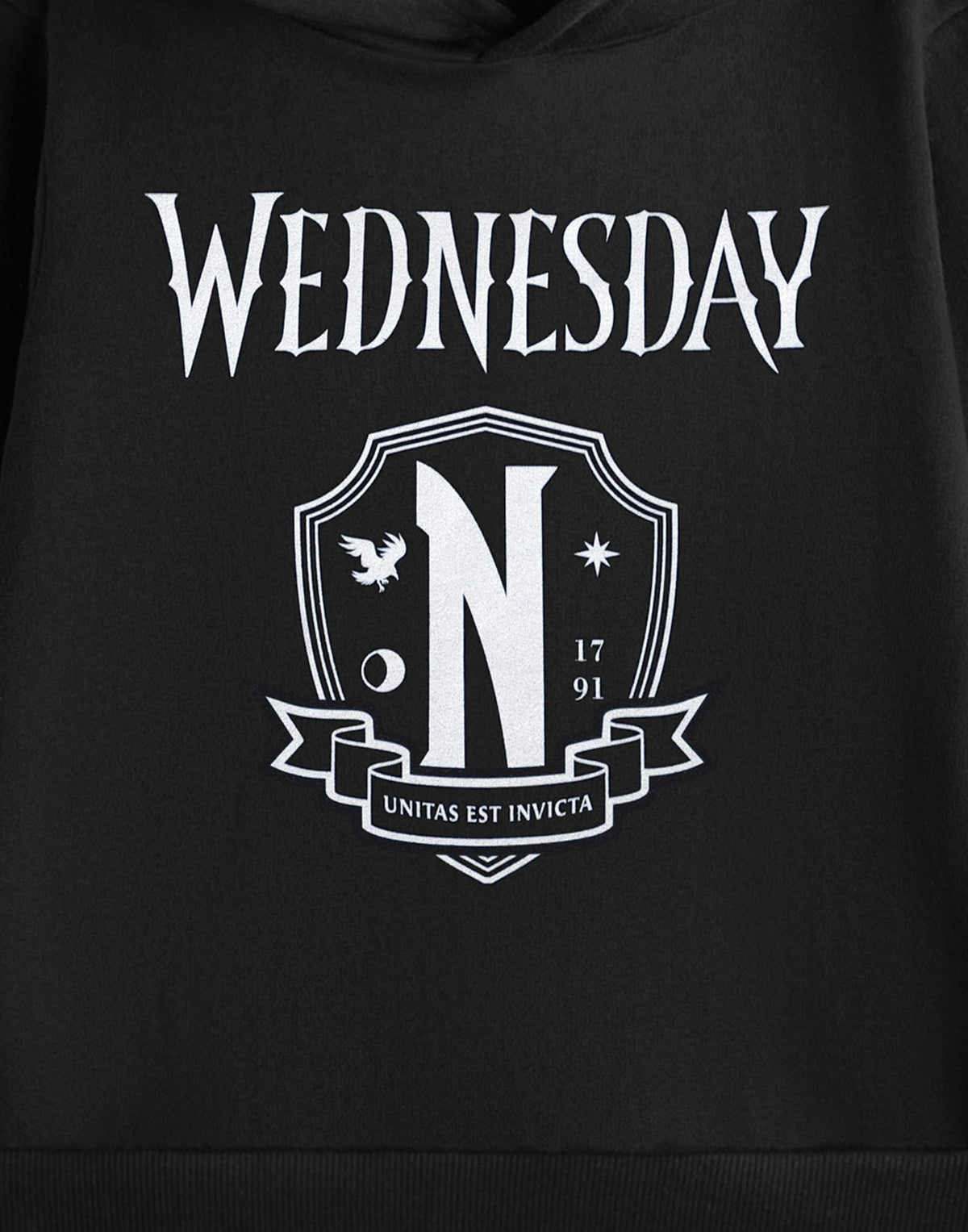 Wednesday Hoodie | Girls Black | Official Merch