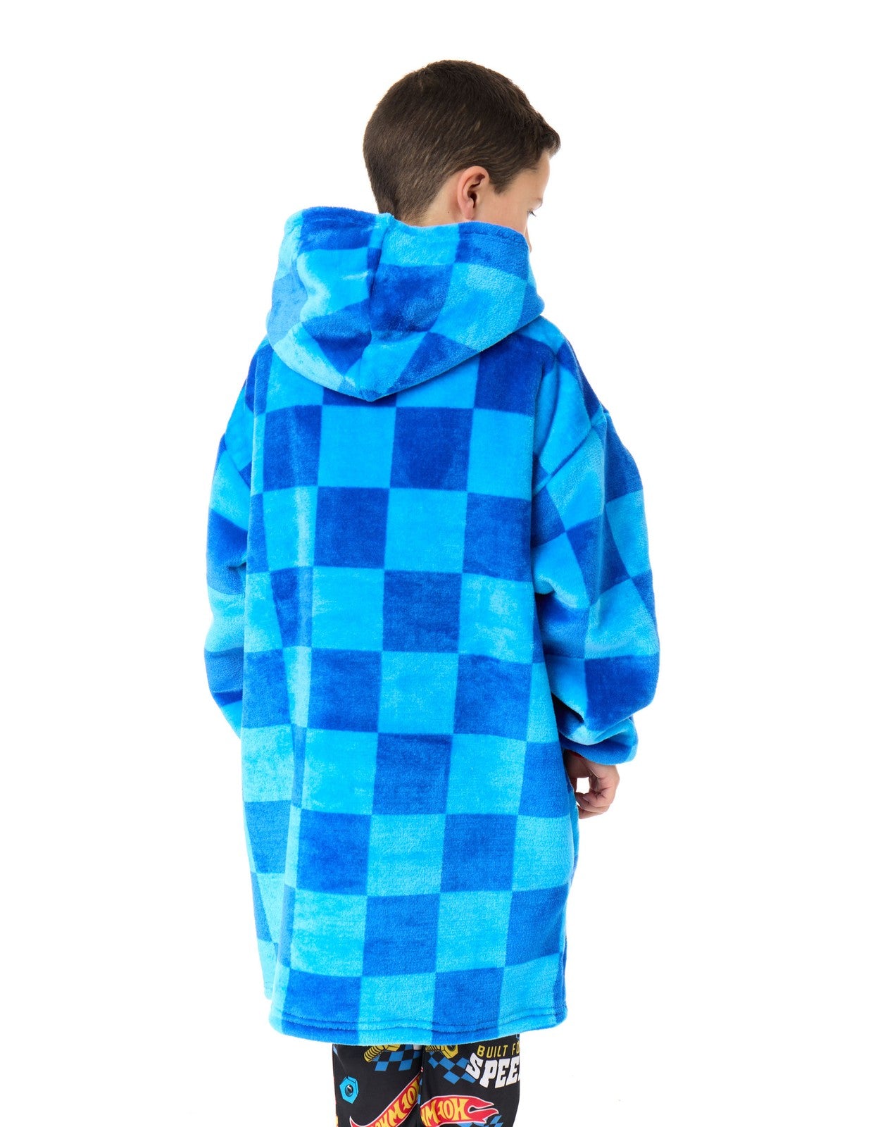 Hot Wheels Blanket Hoodie | Boys Blue | Official Merch