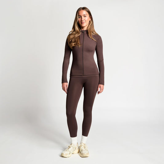 OHS Zip Up Top Long Sleeve Quick Dry Activewear JacketGym Workout Fitness Sports