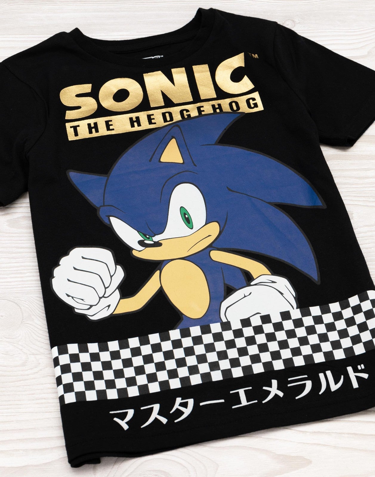 Sonic the Hedgehog Short Sleeved T-Shirt | Boys Black | Official Merch