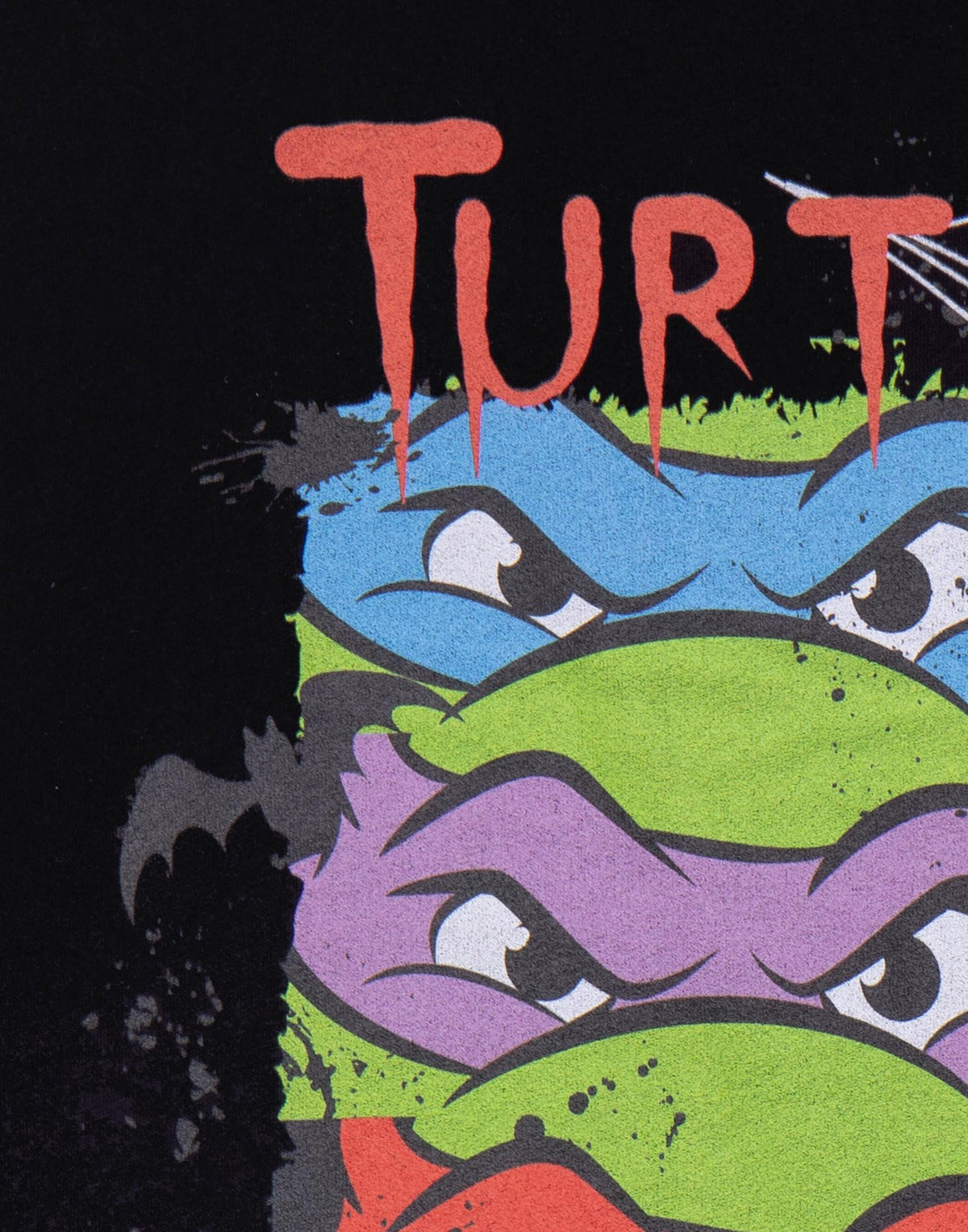 Teenage Mutant Ninja Turtles Short Sleeved T-Shirt | Mens Black | Official Merch