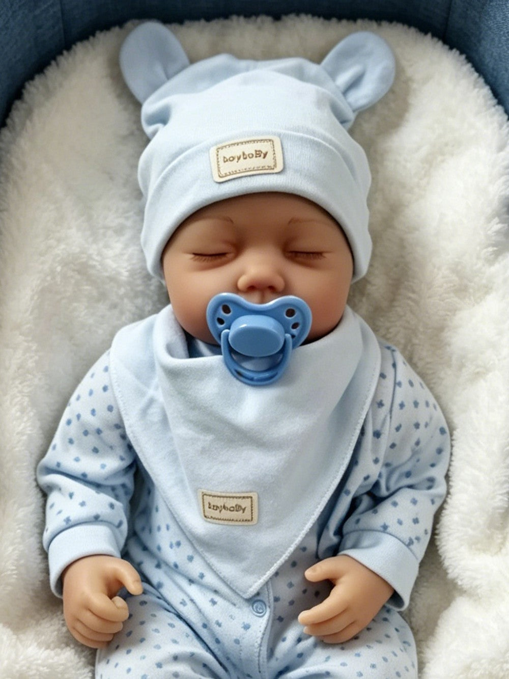 Realistic Reborn Baby Dolls Vinyl Silicone Handmade Lifelike Newborn Boy Doll UK