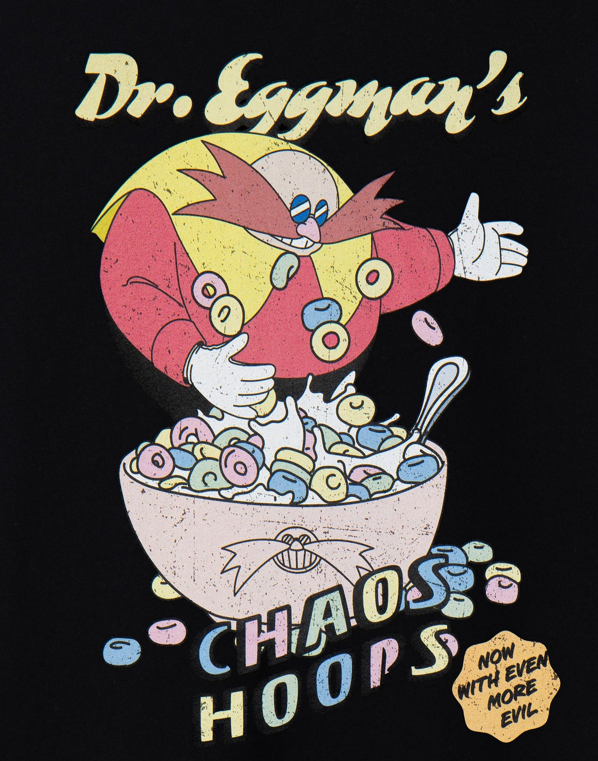 Sonic the Hedgehog Short Sleeved T-Shirt | Mens Black | Official Merch