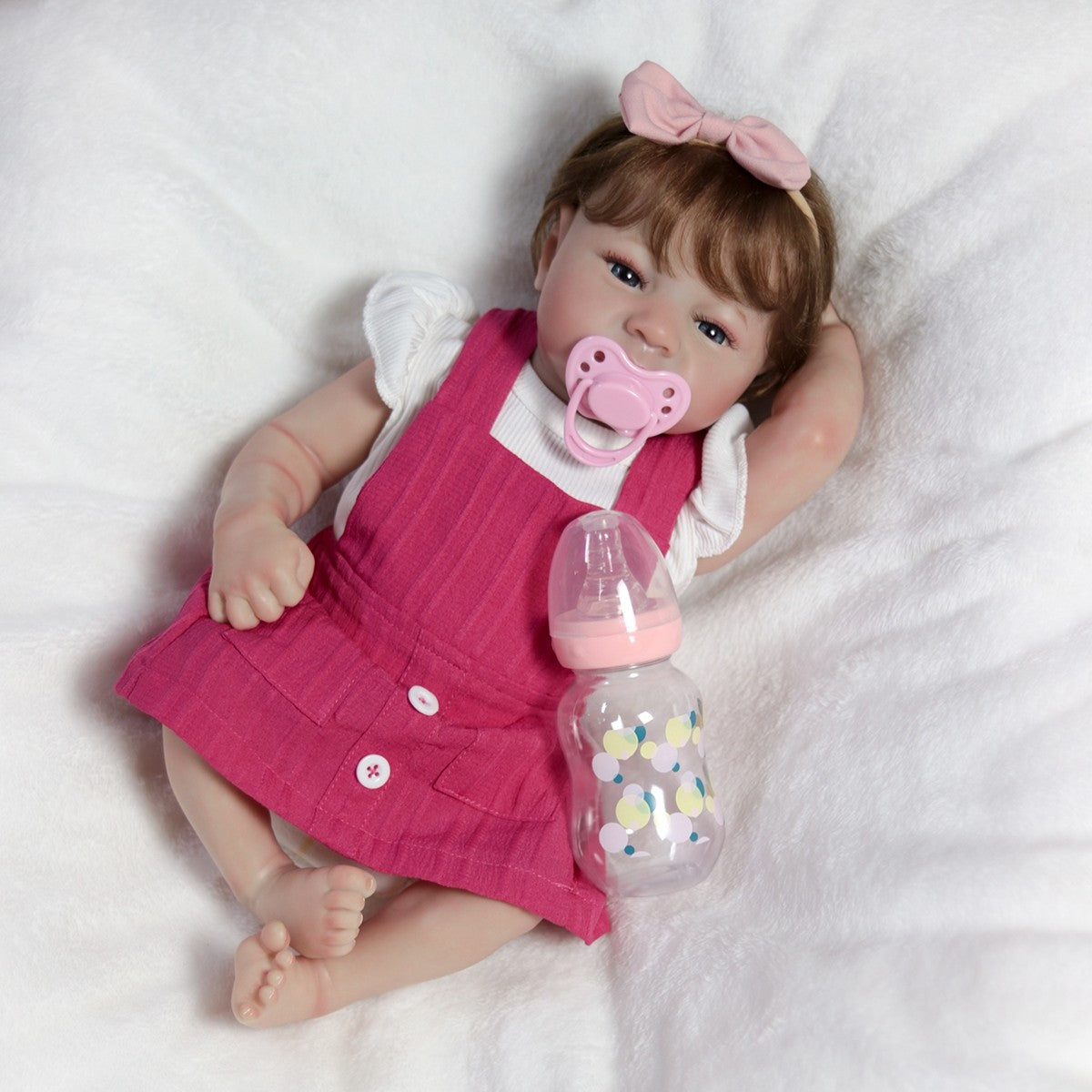 18" Reborn Dolls Twins Full Body Vinyl Silicone Lifelike Newborn Baby Boy Girl