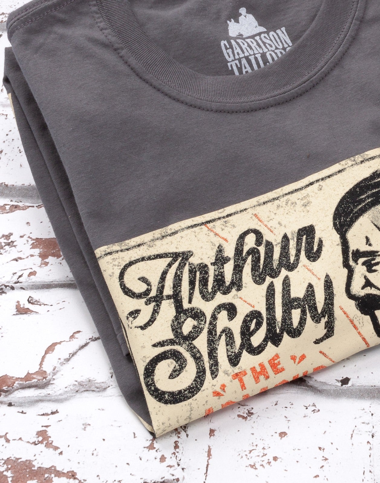 Peaky Blinders Short Sleeved T-Shirt | Mens Grey | Official Merch