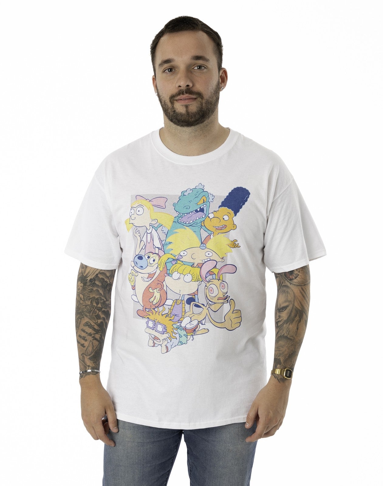 Nickelodeon Short Sleeved T-Shirt | Unisex White | Official Merch