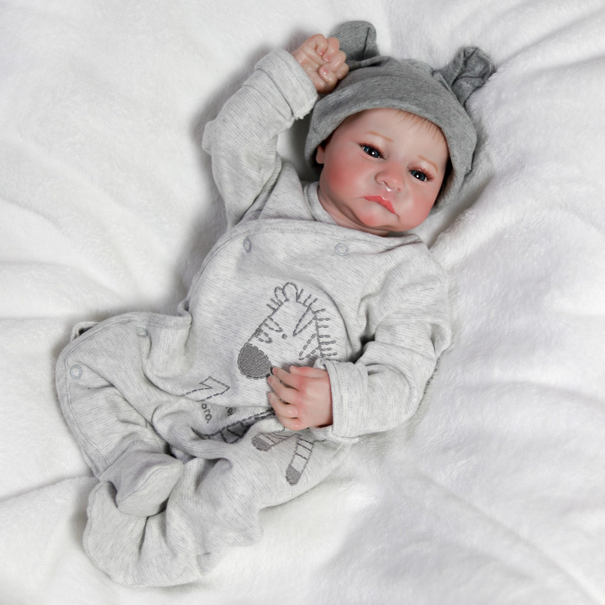 18" Lifelike Waterproof Reborn Baby Dolls Newborn Boy Doll Full Body Vinyl Twins