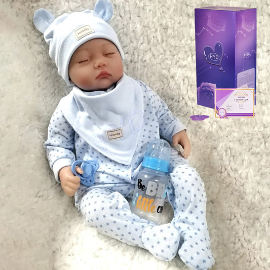 22" Realistic Reborn Baby Dolls Newborn Boy Doll Vinyl Silicone Real Life Gift