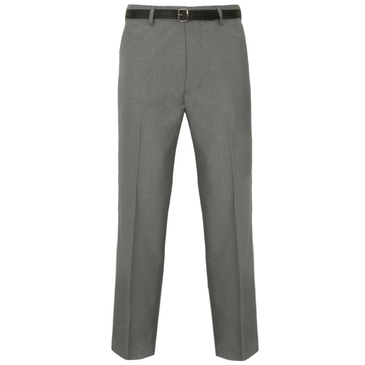 MENS TROUSERS OFFICE BUSINESS WORK FORMAL CASUAL SMART BELT POCKETS DRESS PANTS