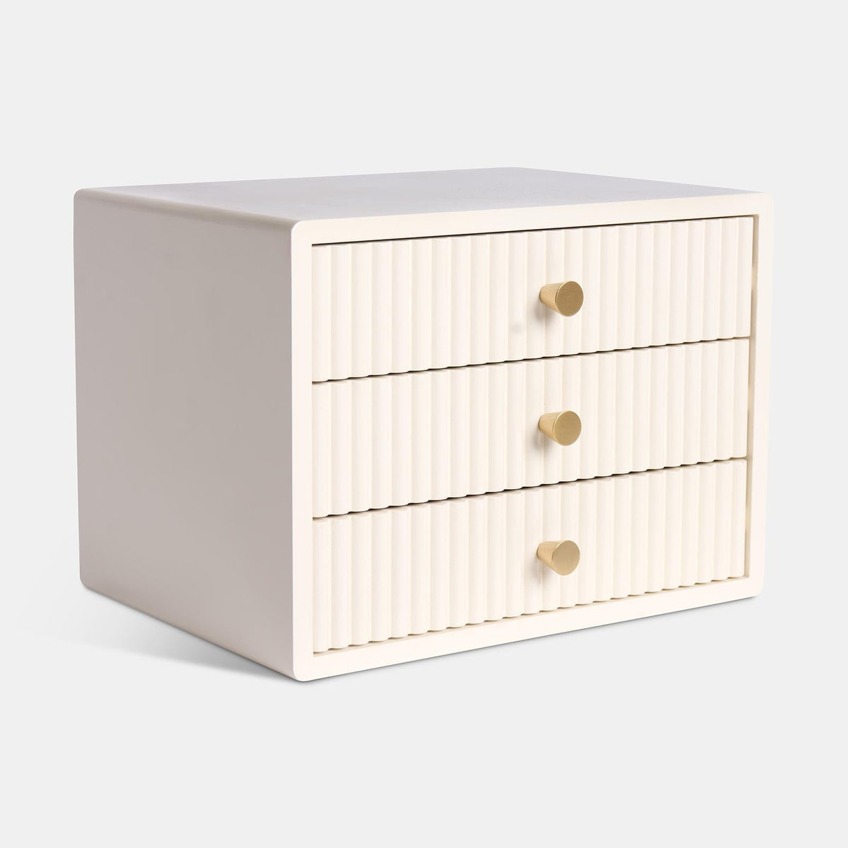 OHS Ribbed Desktop Drawers Organiser Freestanding Tabletop Cabinet Storage Unit