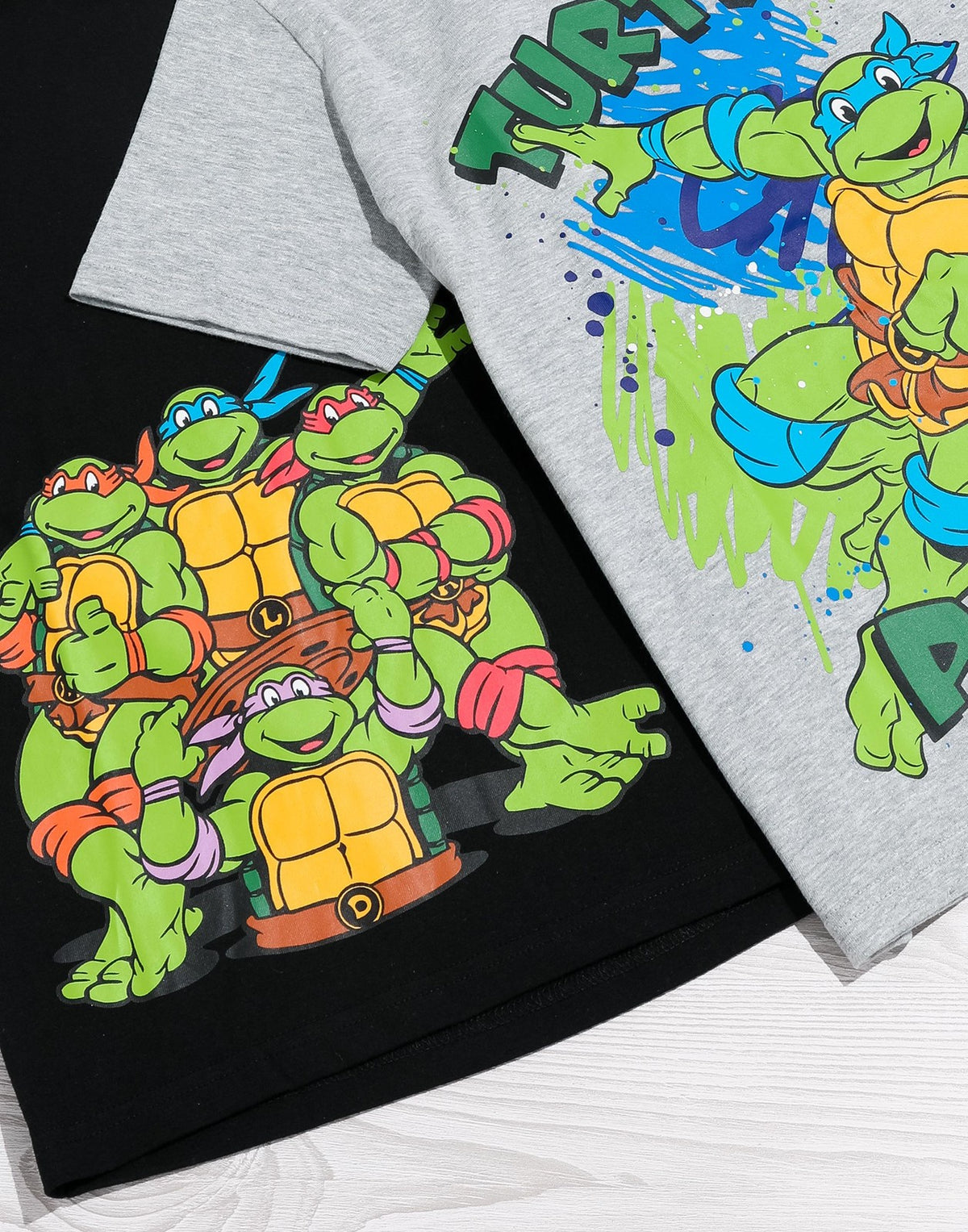 Teenage Mutant Ninja Turtles Multi-Pack of 2 Short-Sleeved T-Shirts | Boys Multi