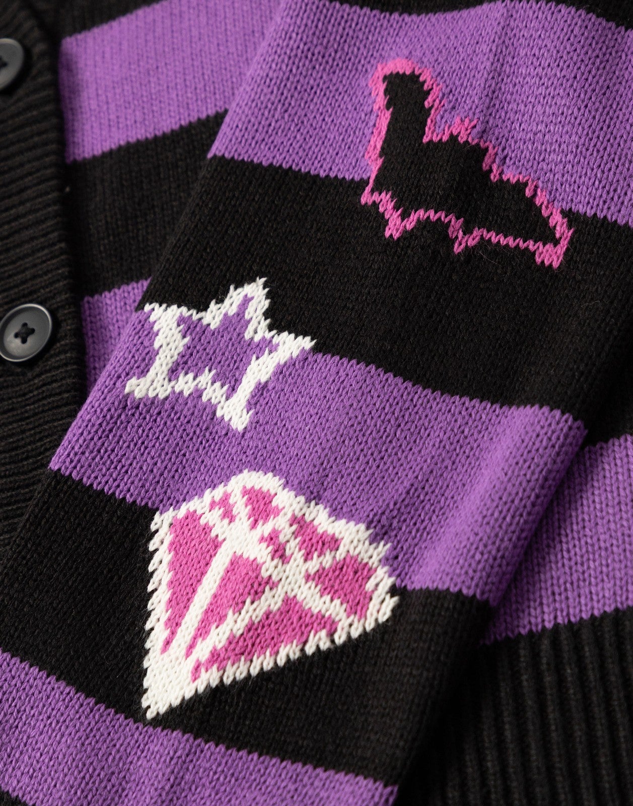 Monster High Cardigan | Womens Purple | Official Merch