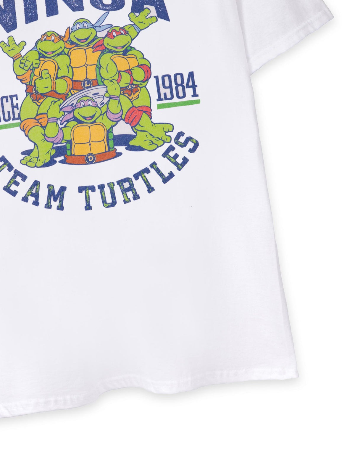 Teenage Mutant Ninja Turtles Short Sleeved T-Shirt | Mens White | Official Merch