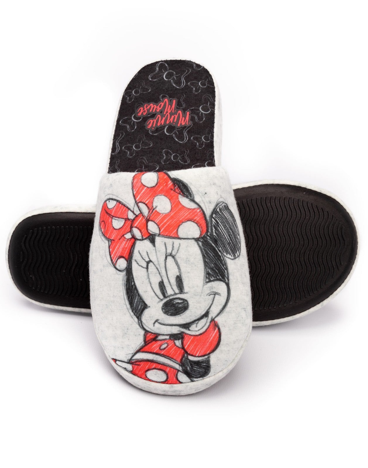 Disney Mule Slippers | Mens Grey | Official Merch