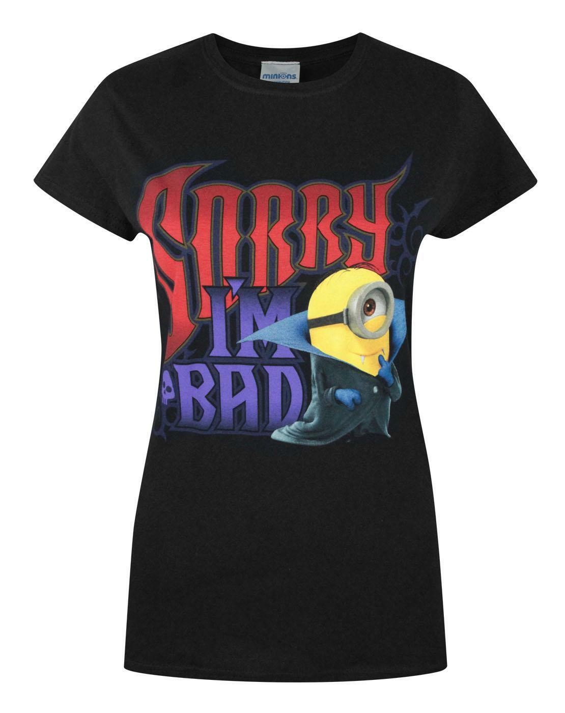 Despicable Me Short Sleeved T-Shirt | Womens Black | Official Merch