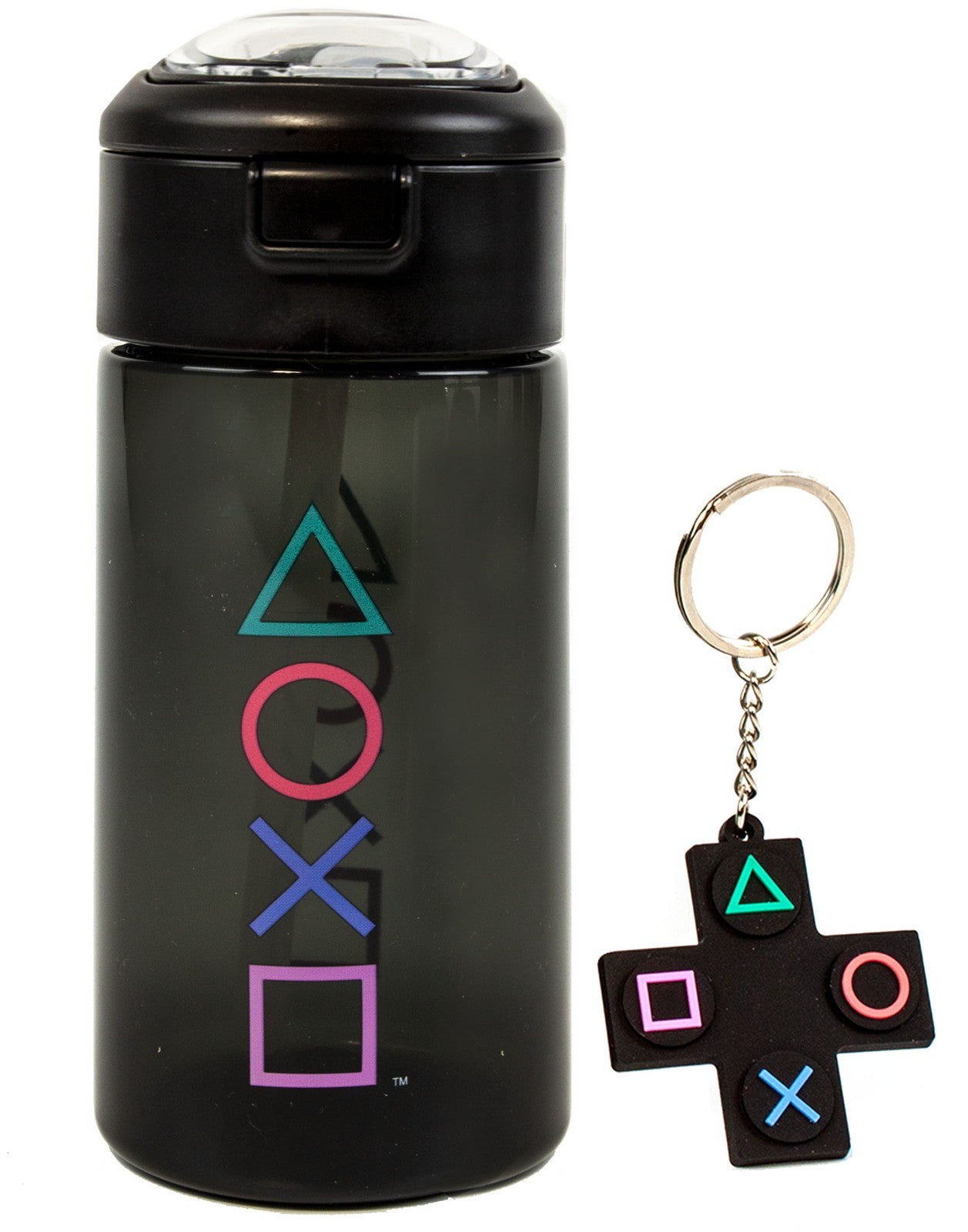 PlayStation Spout Water Bottle | Womens Black | Official Merch
