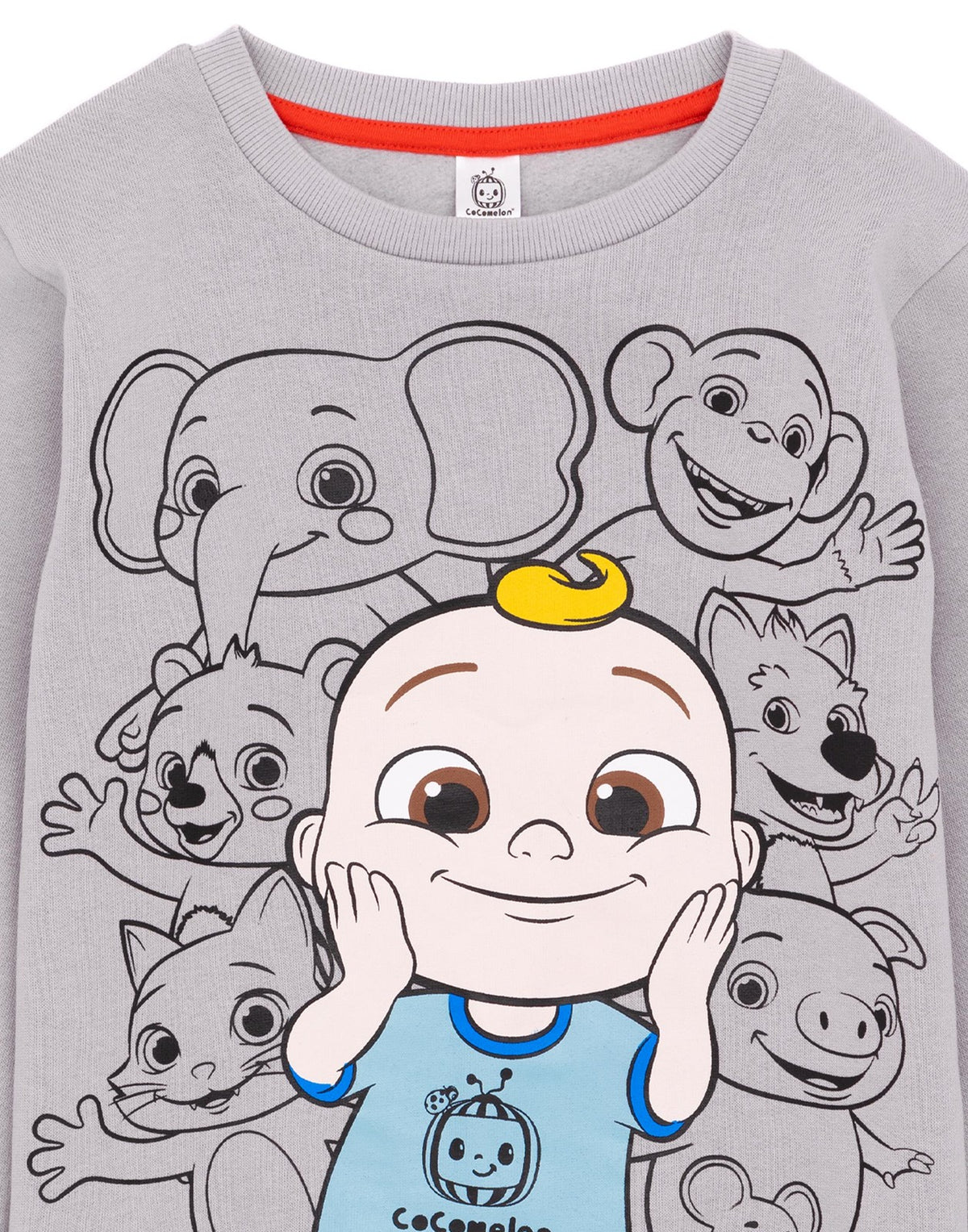 Cocomelon Sweatshirt | Unisex Kids Grey | Official Merch