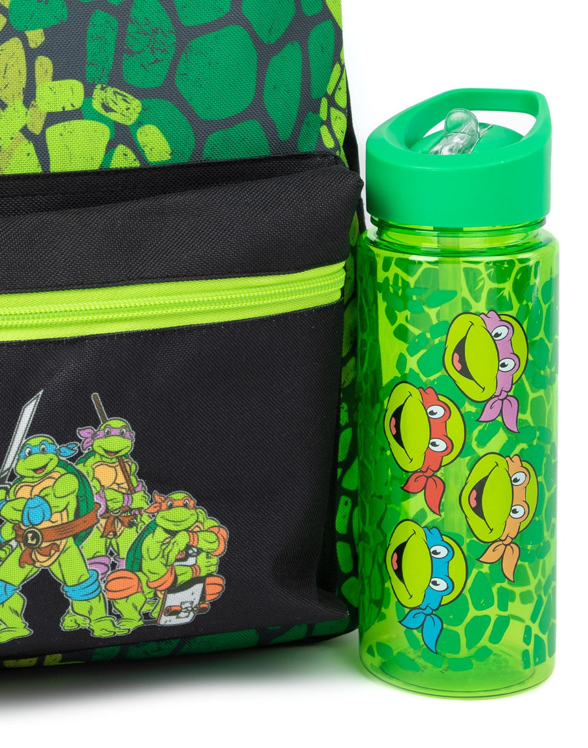Teenage Mutant Ninja Turtles 4 Piece Backpack Set | Unisex Kids Green | Official