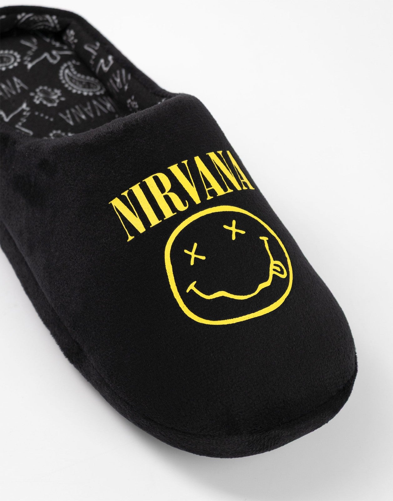Nirvana Mule Slippers | Unisex Black | Official Merch