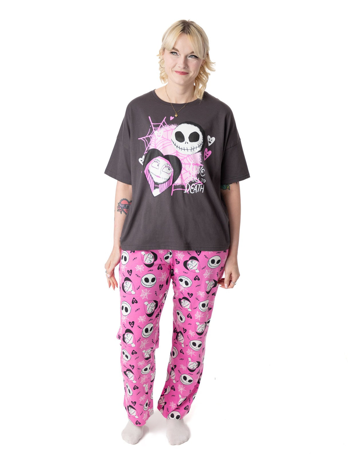 Disney Short Sleeve Long Leg Pyjama Set | Womens Multicoloured | Official Merch