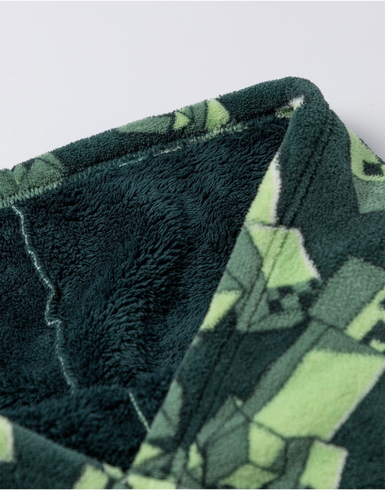 Minecraft Blanket Hoodie | Boys Green Gaming | Official Merch