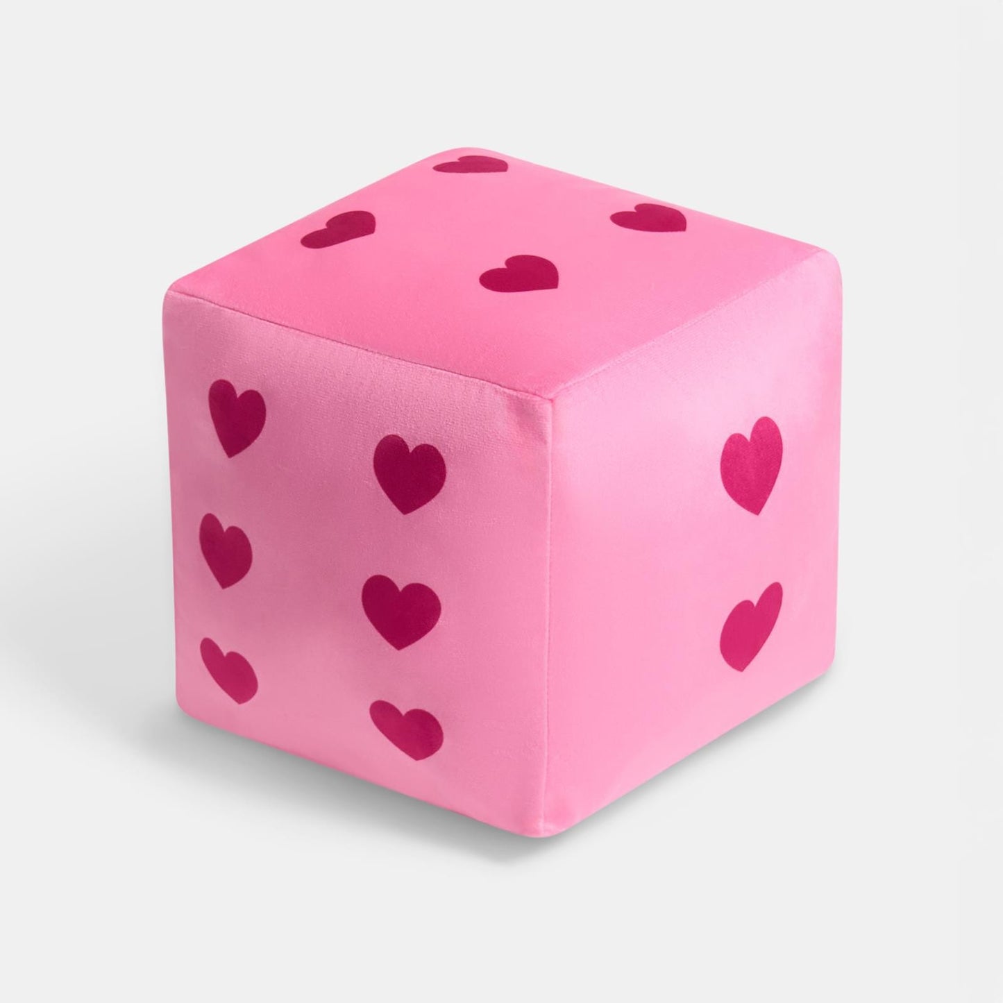 OHS Dice Cushion Hearts Decorative Filled Scatter Throw Pillow Home Decor
