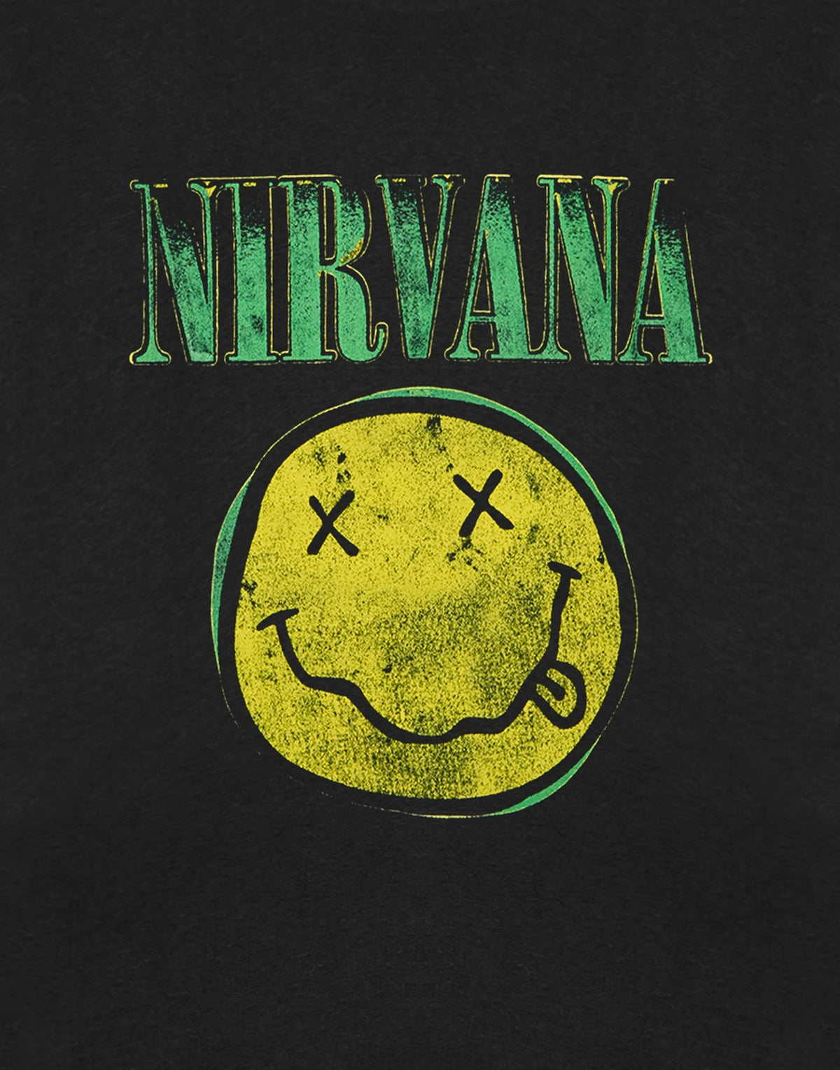 Nirvana Short Sleeved T-Shirt | Unisex Kids Black | Official Merch