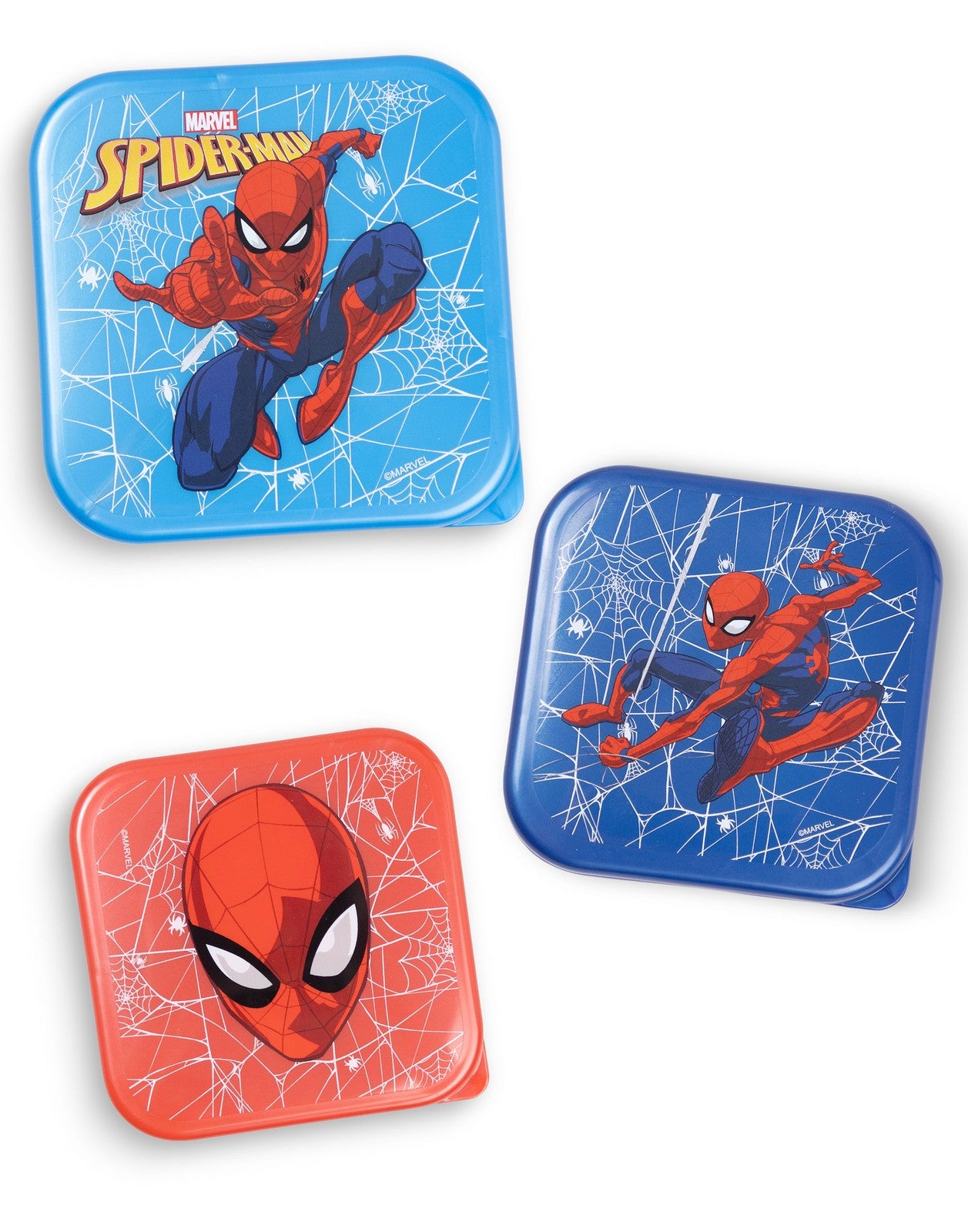 Spiderman Lunch Bag Bottle and 3 Snack Pot | Boys Red | Official Merch