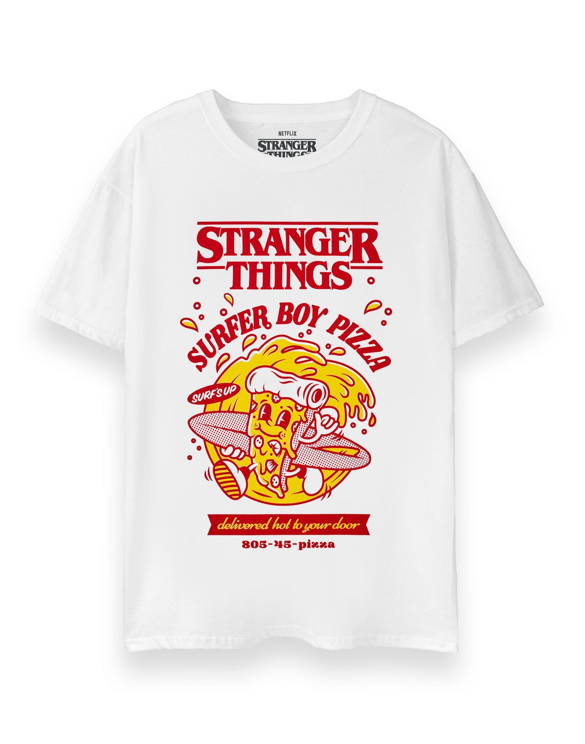 Stranger Things Short Sleeved T-Shirt | Unisex White | Official Merch