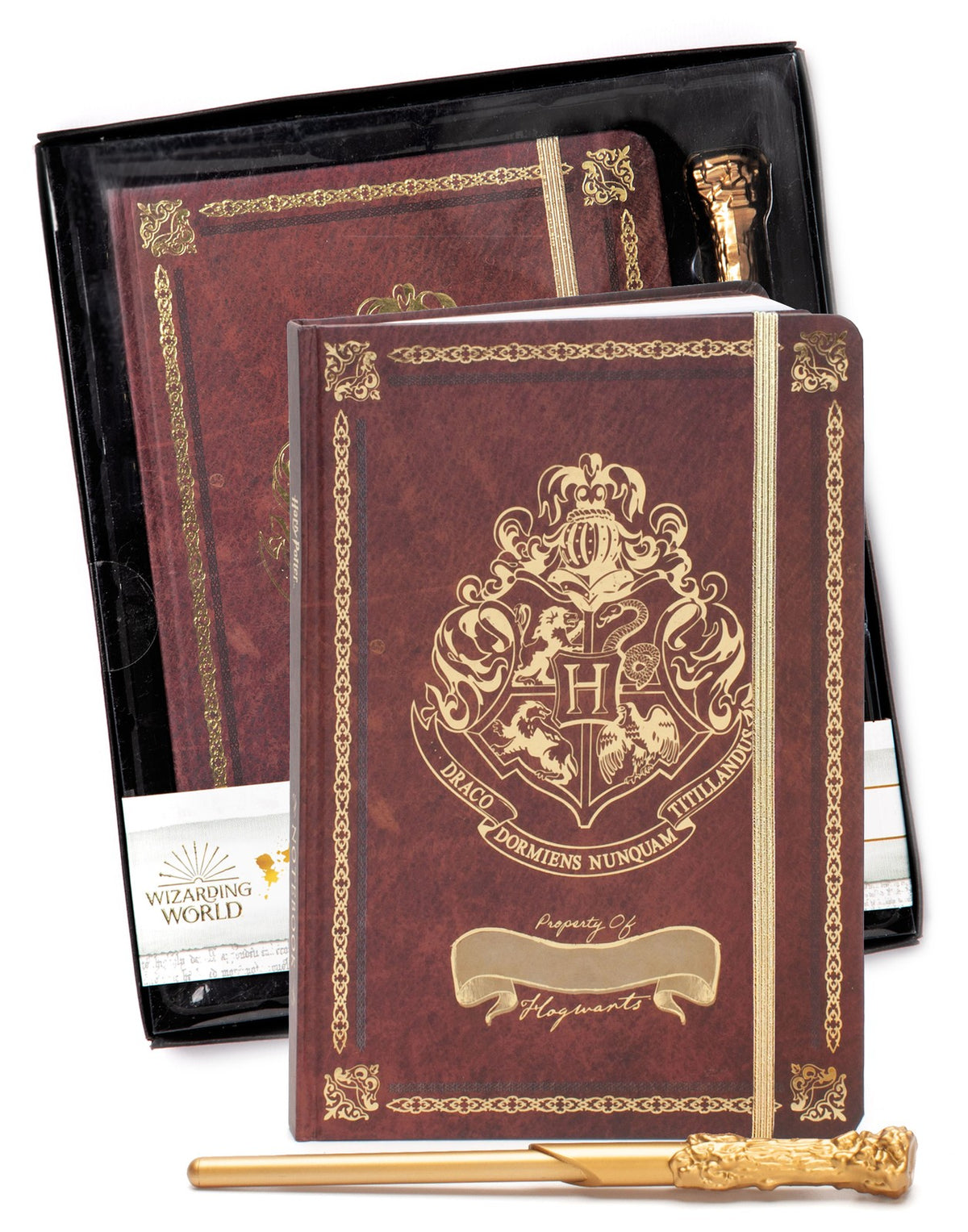 Harry Potter Composition Notebook and Pen | Womens Red | Official Merch
