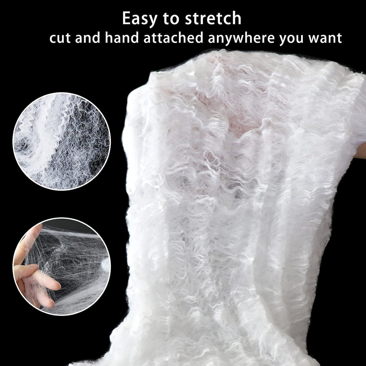 40g Spider Web With Spiders Halloween Decoration Stretchy Cobweb Cob Party Props