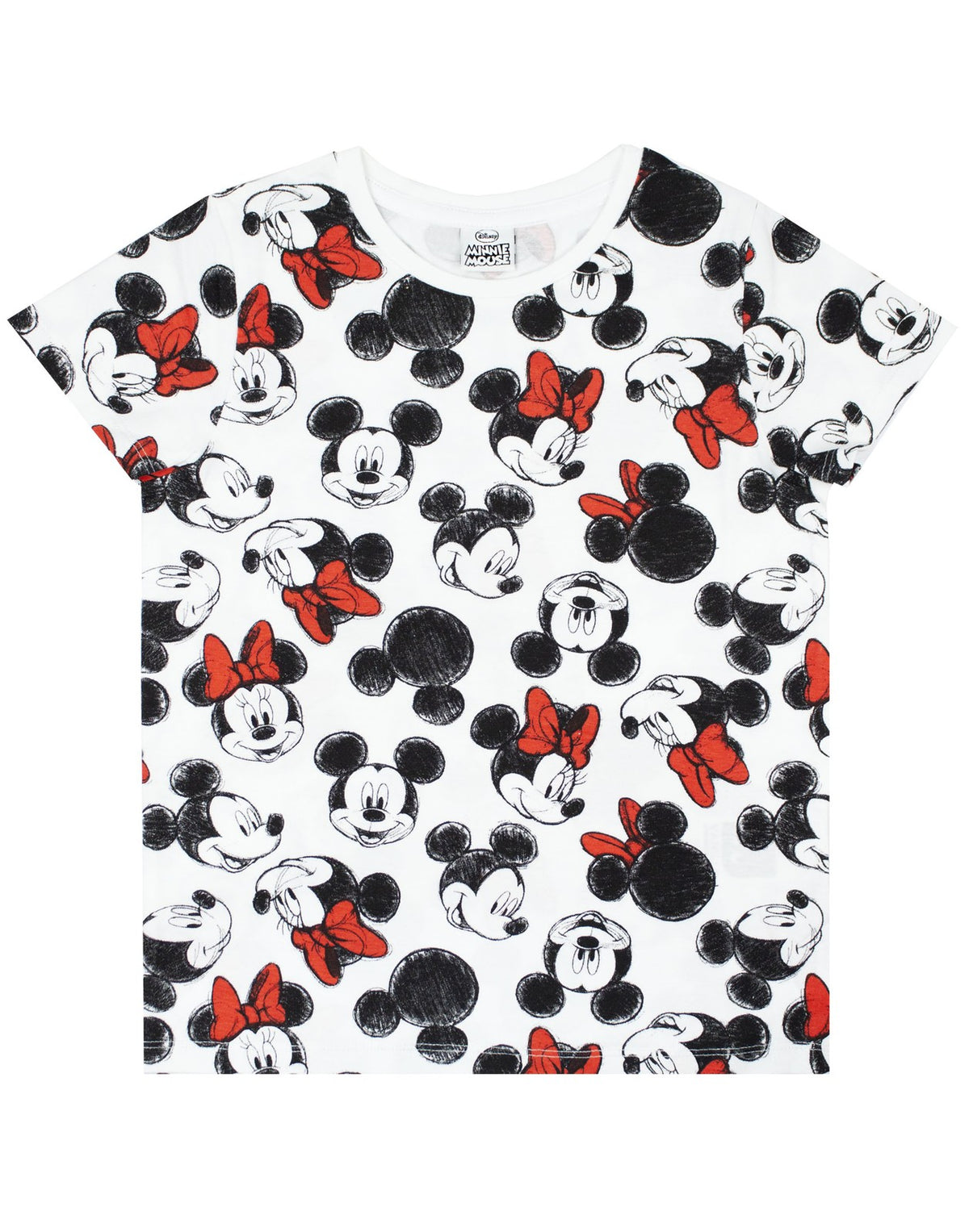Disney Short Sleeved T-Shirt | Girls White | Official Merch