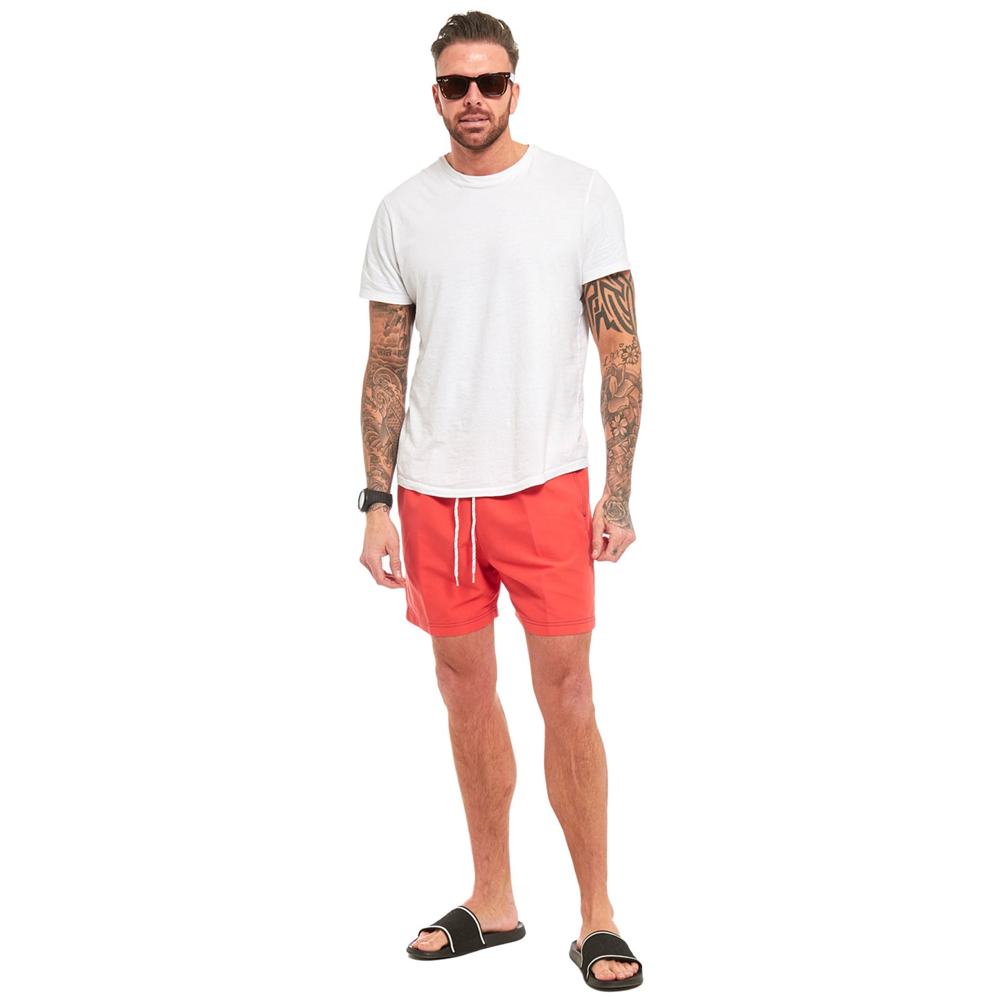 MENS MESH LINED QUICK DRY SHORTS SWIMMING GYM RUNNING SUMMER BEACH SPORTS TRUNKS