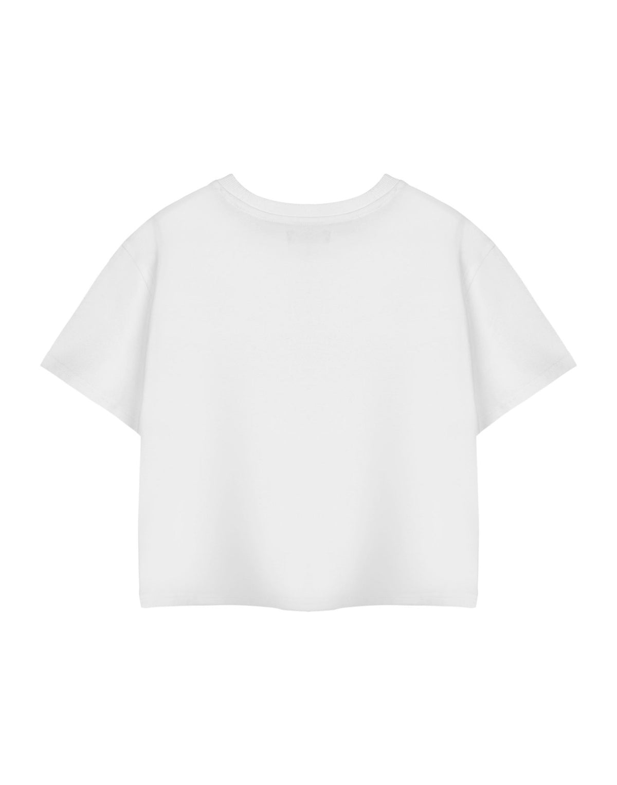 Disney Cropped Short Sleeved T-Shirt | Womens White | Official Merch
