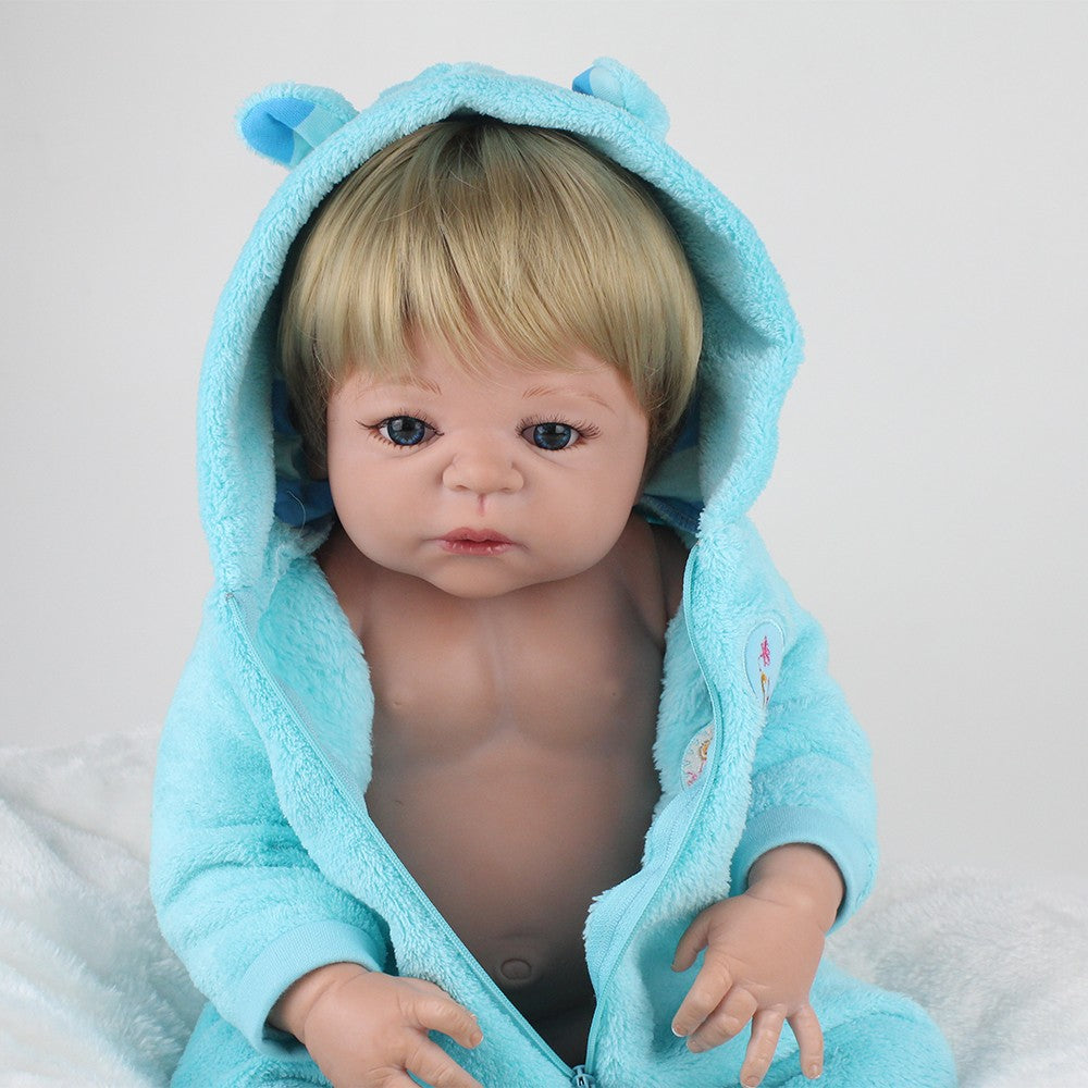 22" Lifelike Reborn Dolls Waterproof Baby Doll Full Body Silicone Vinyl Boy/Girl